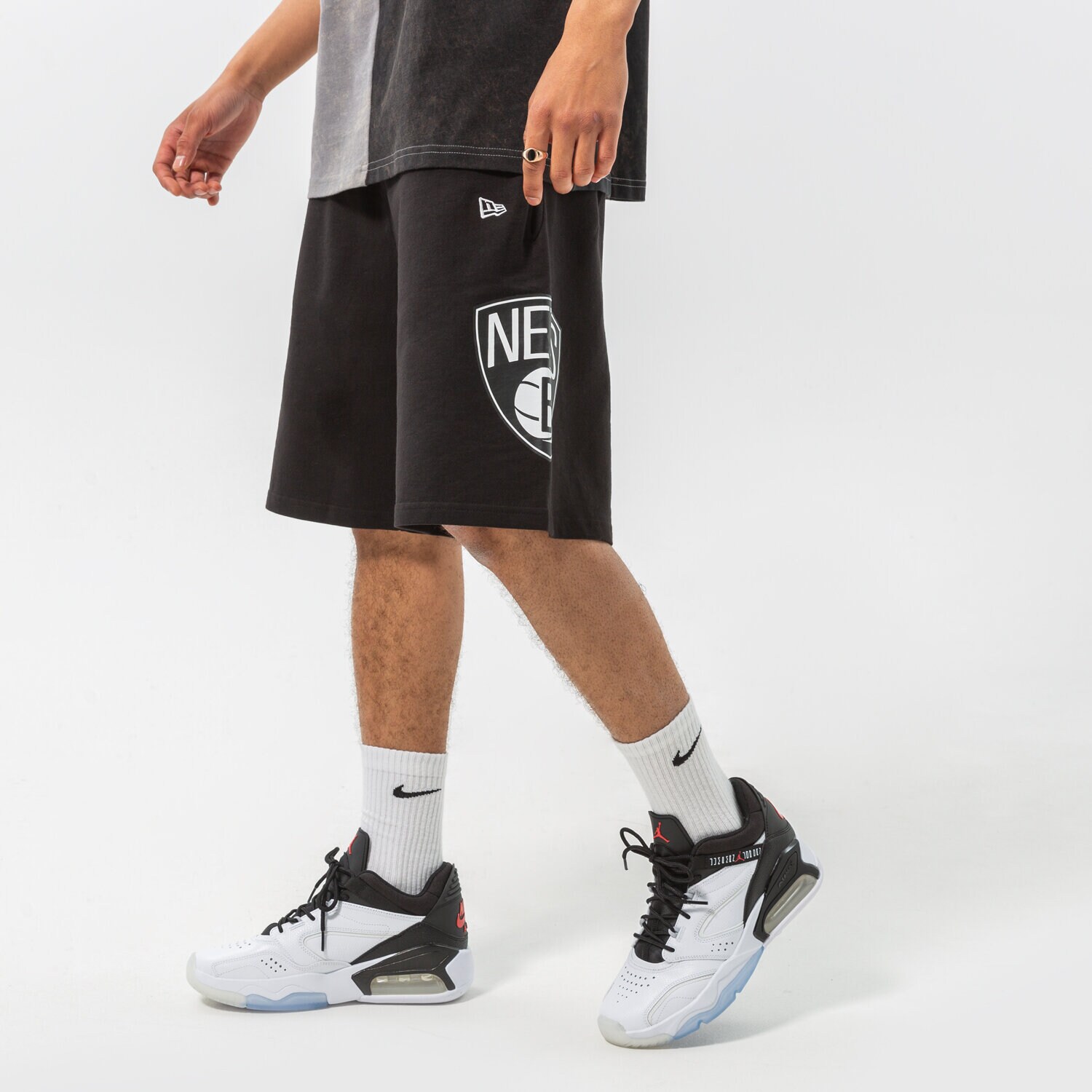Muške kratke hlače NEW ERA  HLAČE WASHED PACK TEAM LOGO BROOKLYN NE 13083853 crna