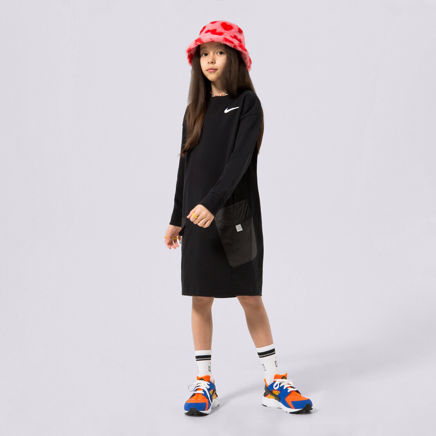 Dječje kratke hlače i haljine NIKE HALJINA G NSW TRENIRKAS OP GIRL DQ8938-010 crna