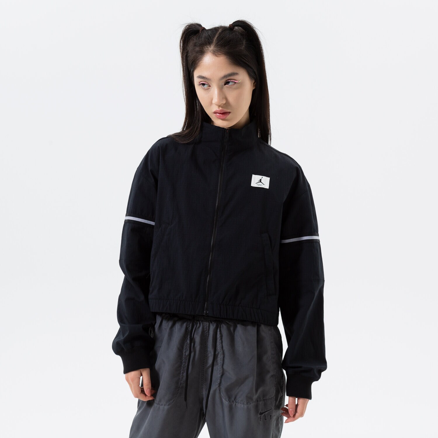 Ženske prijelazne jakne JORDAN JAKNA W J FLIGHT WVN JACKET DQ4625-010 crna