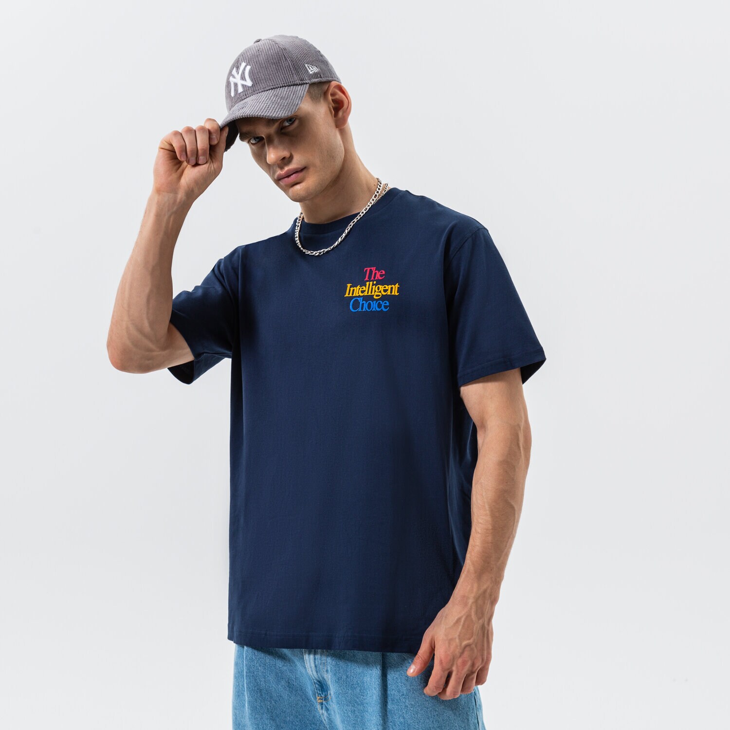 Muške majice NEW BALANCE T-SHIRT ATHLETICS INTELLIGENT CHOICE MT23502NGO tamno plava