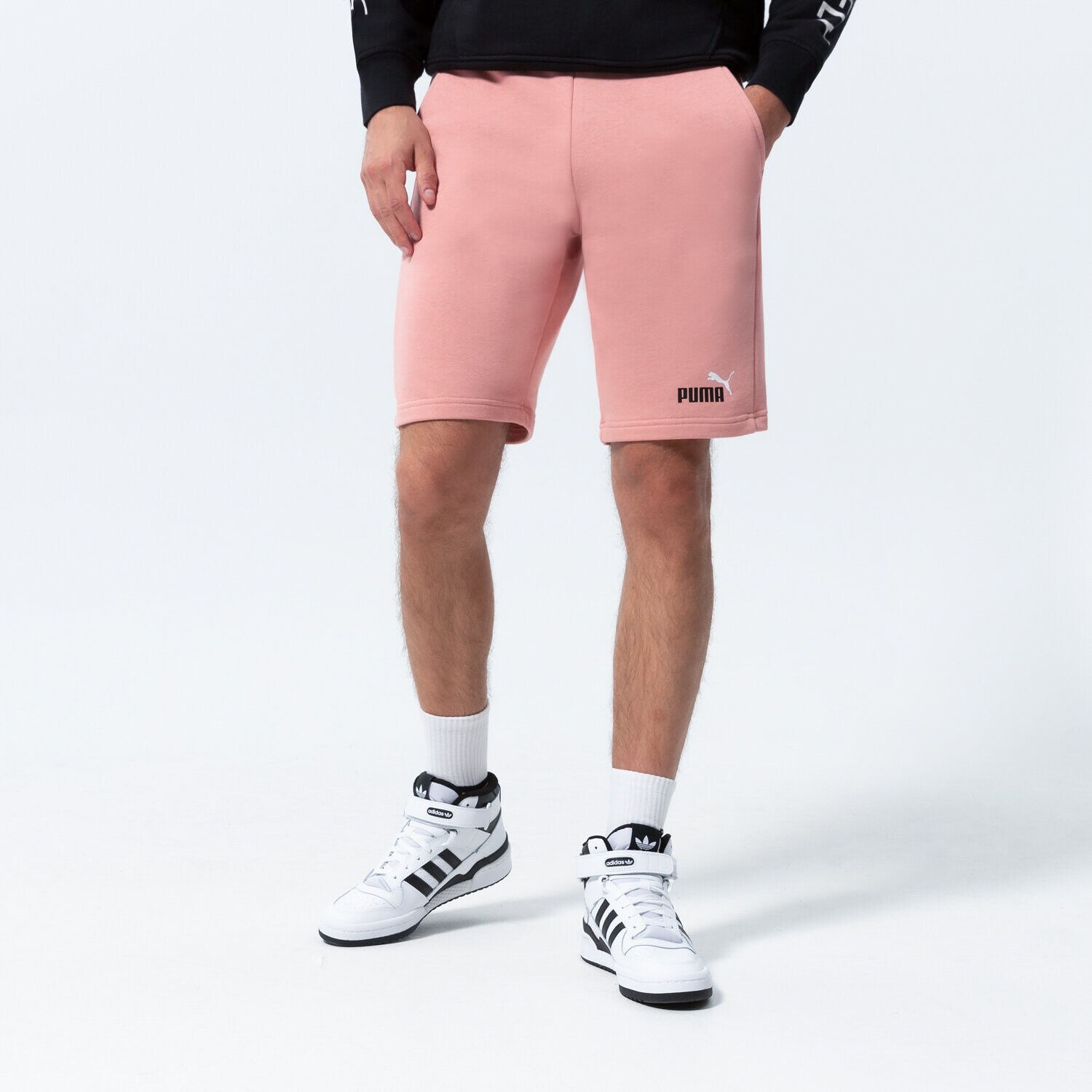 Muške kratke hlače PUMA KRATKE HLAČE ESS+ 2 COL SHORTS 10" 586766 24 koraljna
