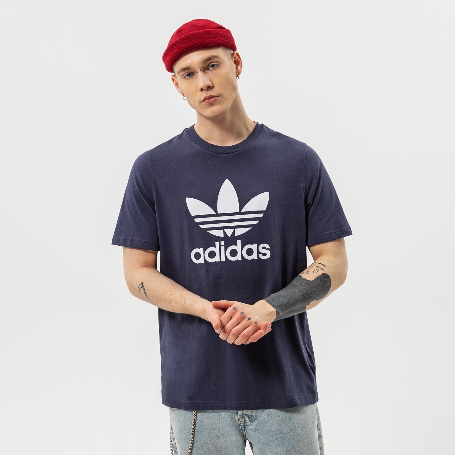 Muške majice ADIDAS T-SHIRT TREFOIL T-SHIRT HE9512 tamno plava