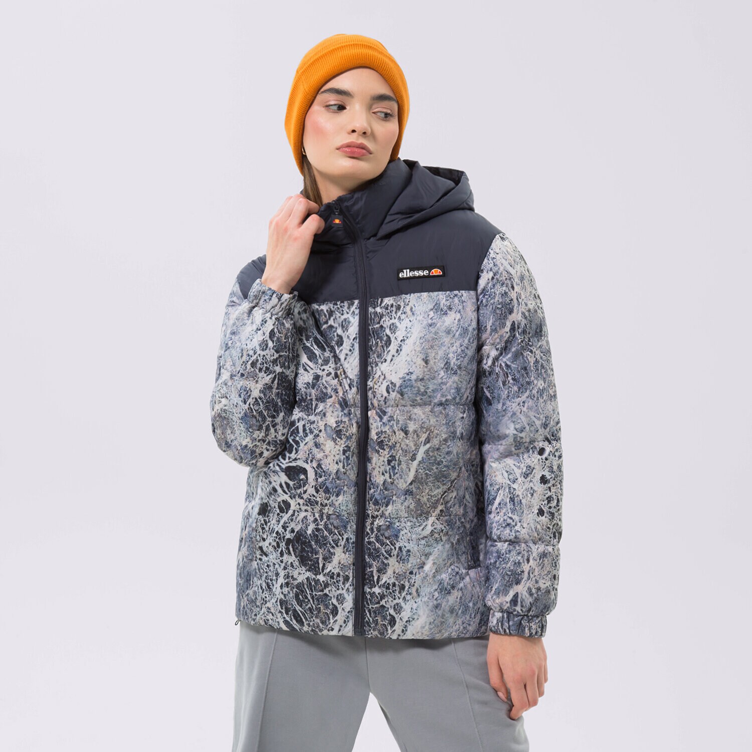 Ženske zimske jakne ELLESSE DONJA JAKNA SENSO PADDED JACKET NAVY SGP15991429 tamno plava