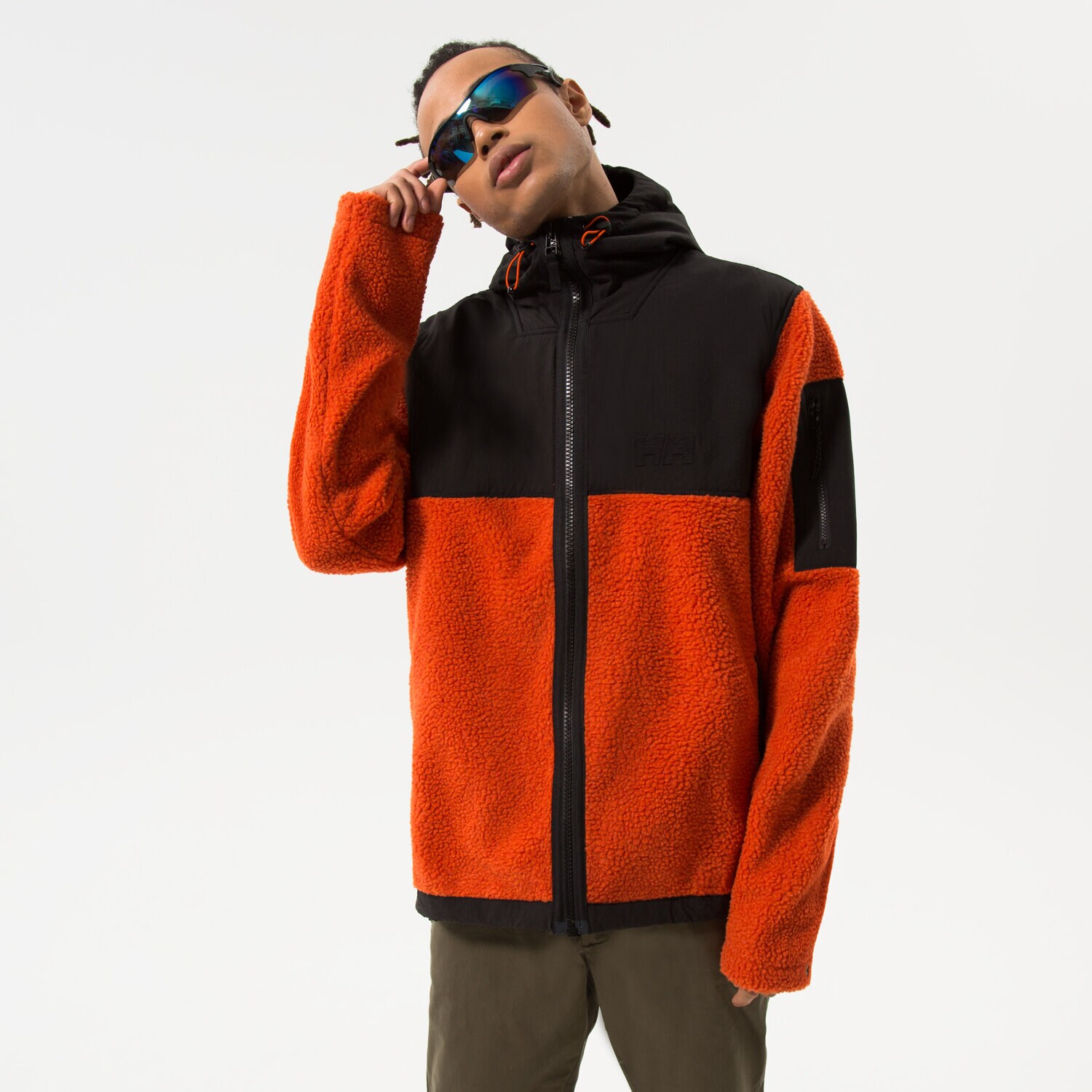 Muške dukserice HELLY HANSEN RUNO ROZPINANY PATROL PILE 53678300 crna