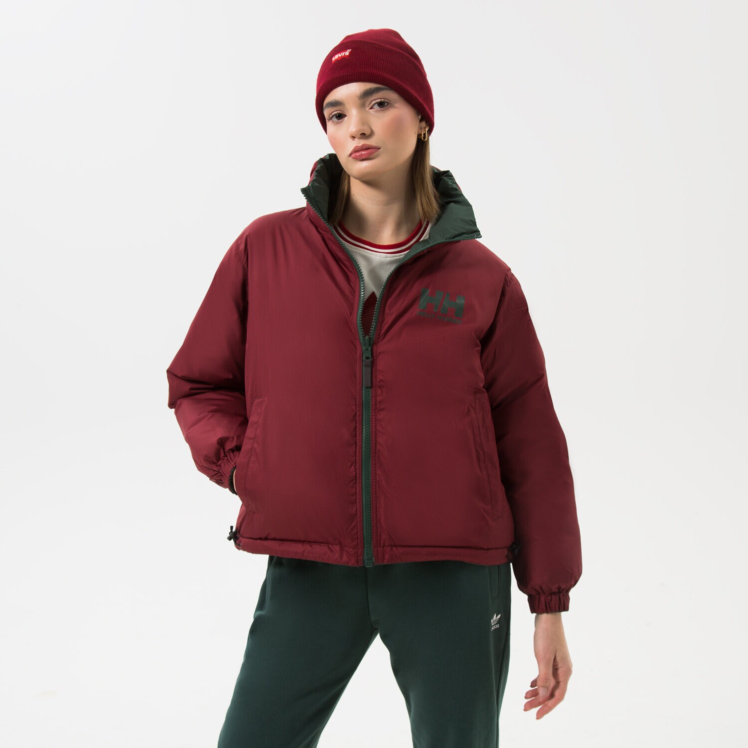 Ženske zimske jakne HELLY HANSEN JAKNA ZIMSKA W HH URBAN REVERSIBLE 29664391 bordo