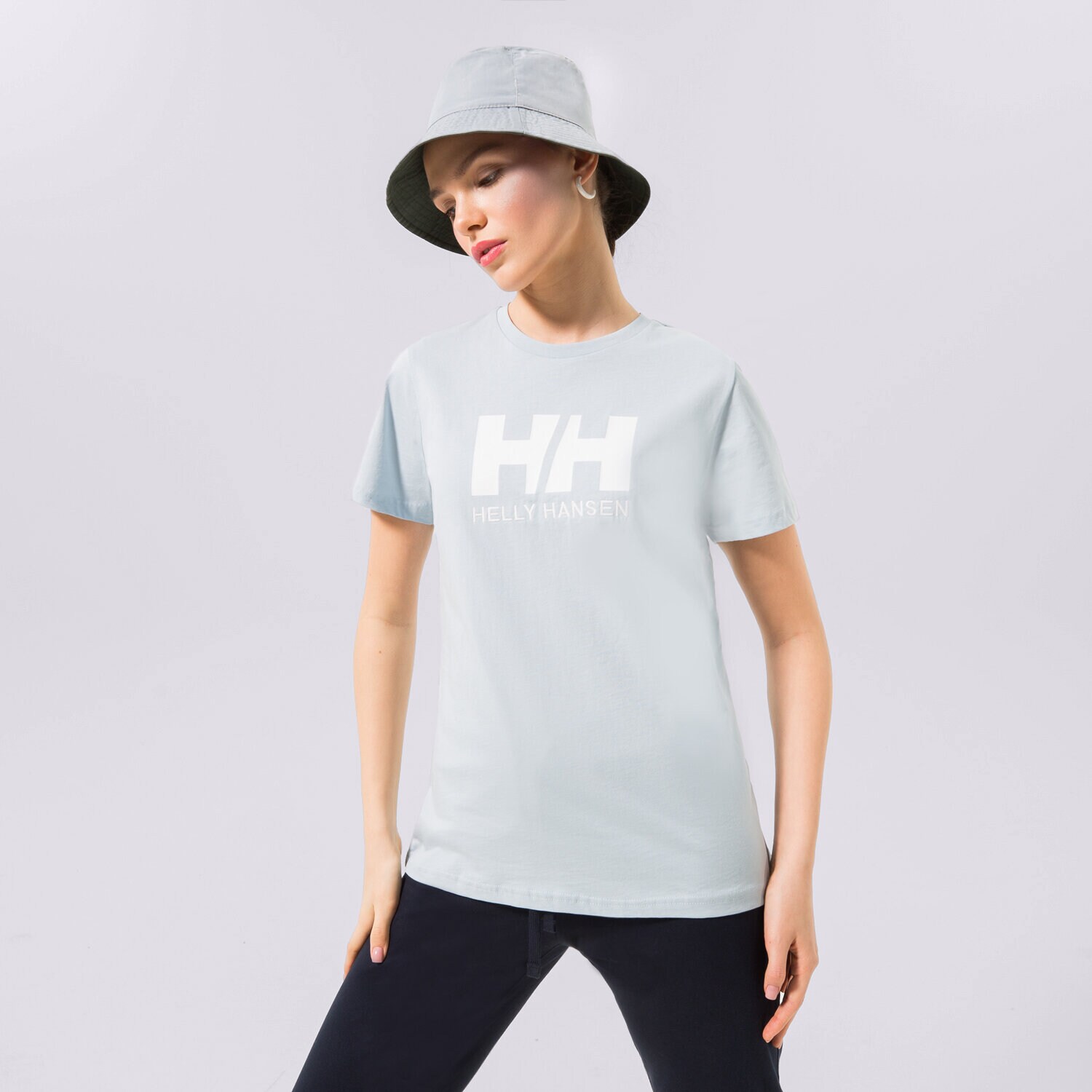 Ženske majice HELLY HANSEN T-SHIRT W HH LOGO 34112582 plava