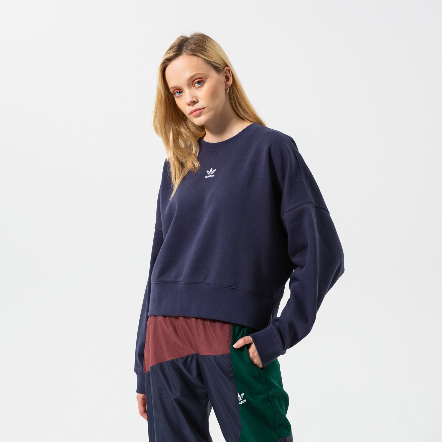 Ženske dukserice ADIDAS VESTA SWEATSHIRT HF7481 tamno plava