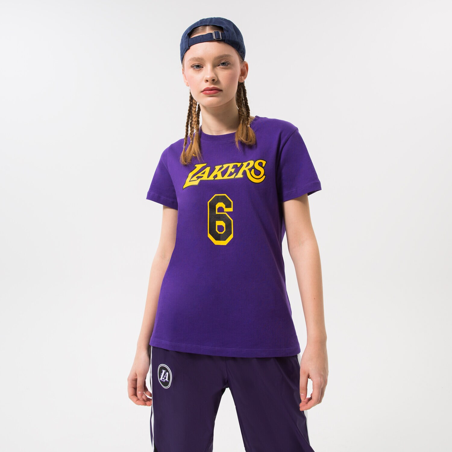 Ženske majice NIKE T-SHIRT LAL W NK ES STMT NN TEE NBA DV6345-504 ljubičasta