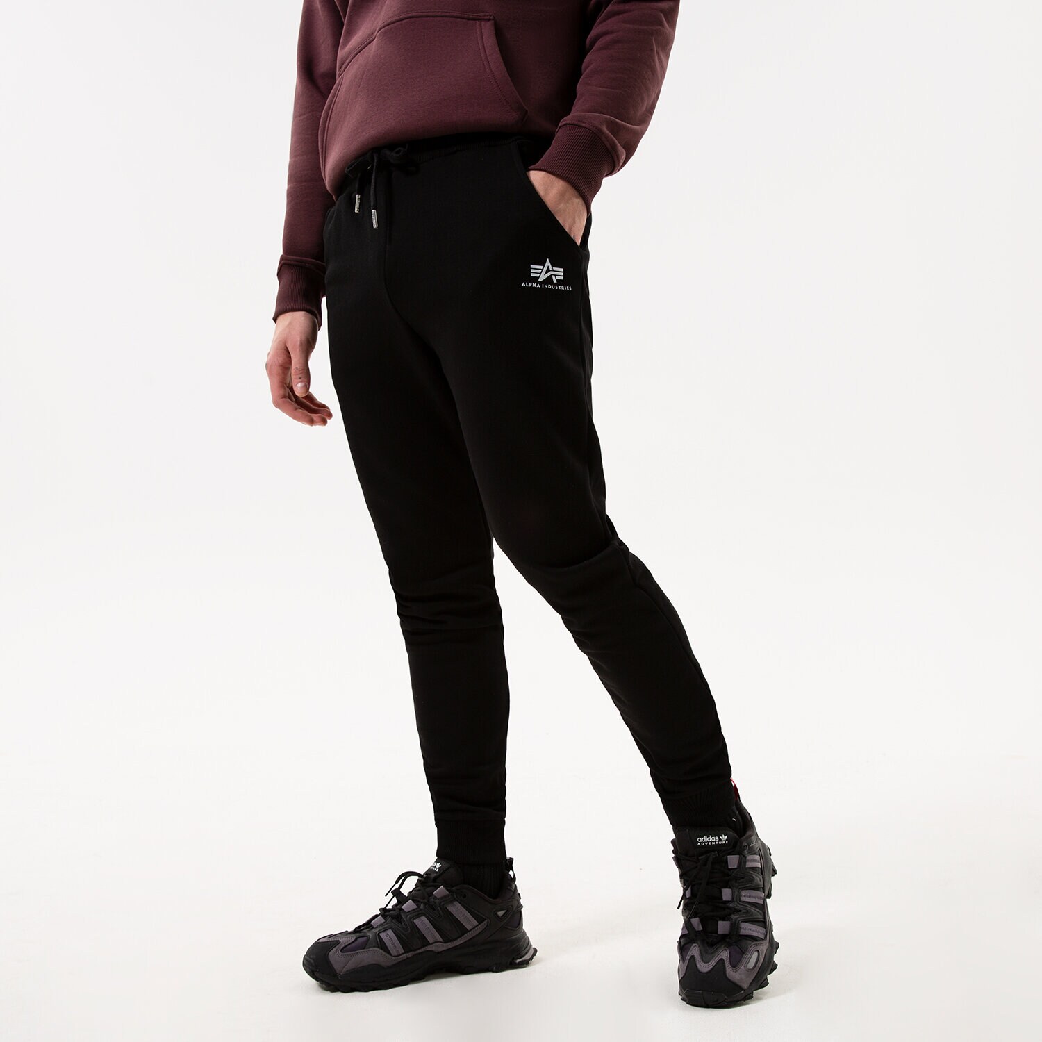 Muške hlače ALPHA INDUSTRIES HLAČE BASIC JOGGER SL 116370-03 crna