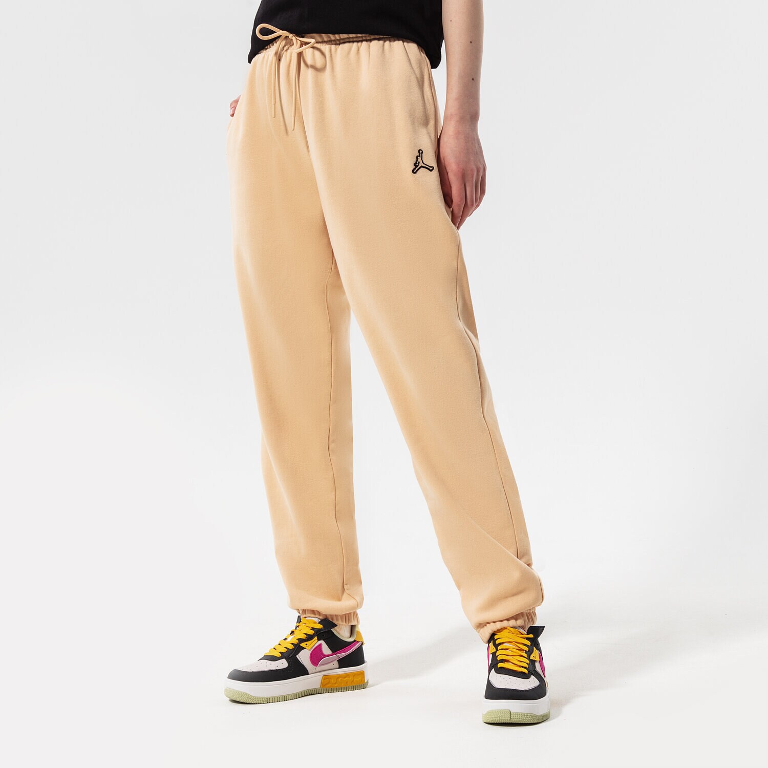 Ženske hlače JORDAN HLAČE W J FLC PANT CORE DN4575-268 bež
