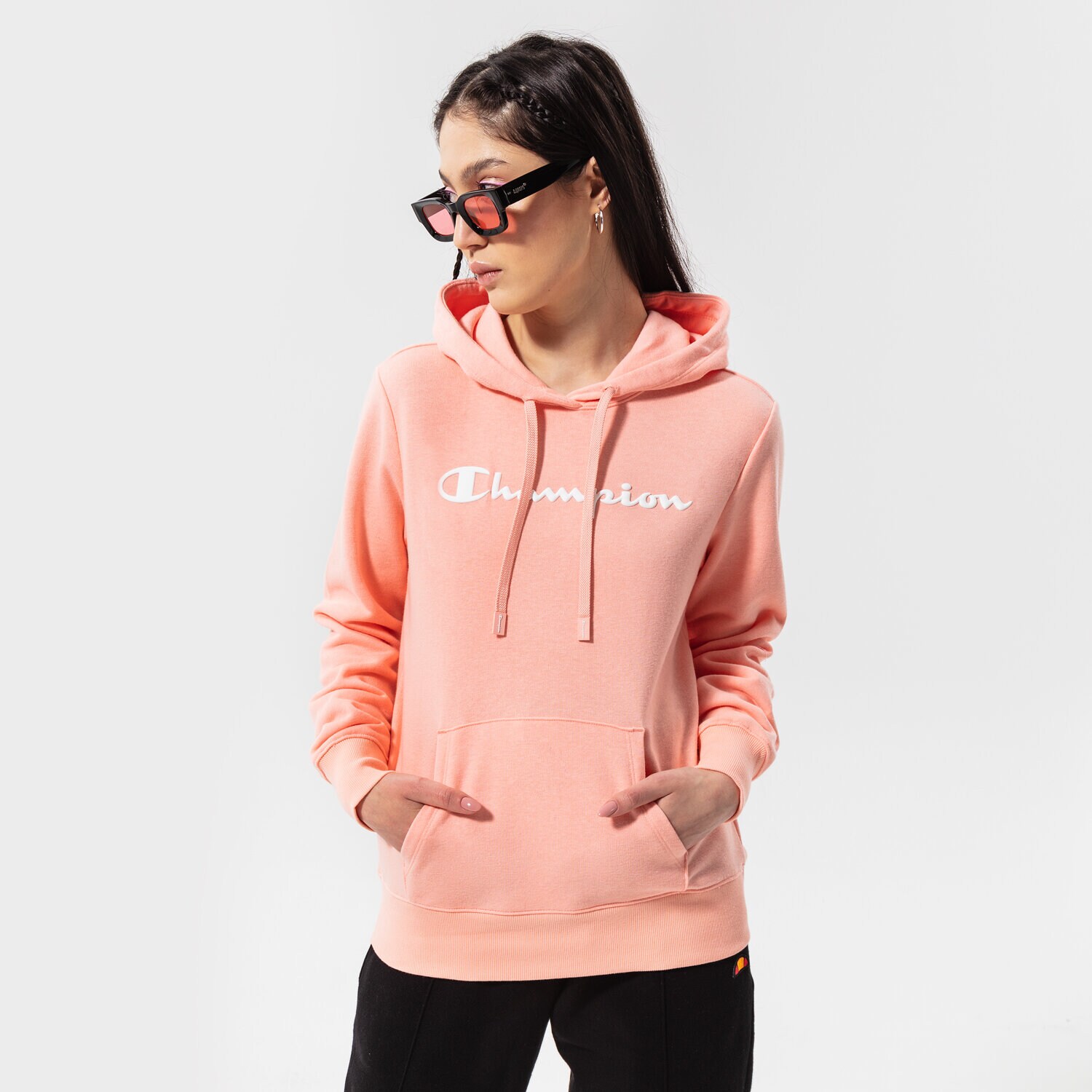 Ženske dukserice CHAMPION VESTA S KAPULJAČOM HOODED SWEATSHIRT 114858PS012 ružičasta
