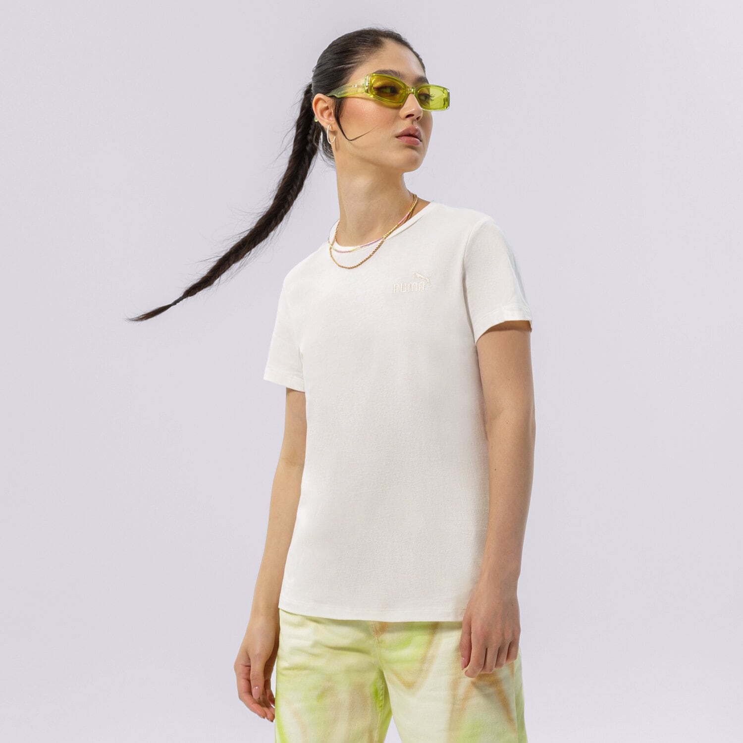 Ženske majice PUMA T-SHIRT ESS+ EMBROIDERY 848331 99 bijela