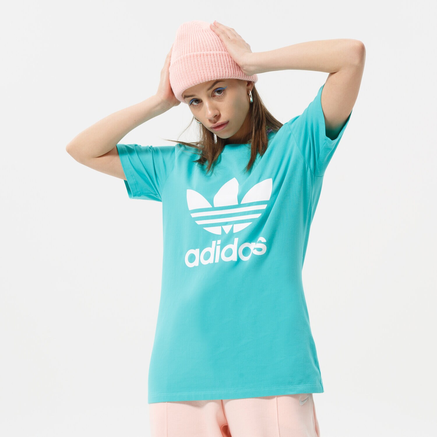 Ženske majice ADIDAS T-SHIRT TREFOIL TEE HE6869 zelena