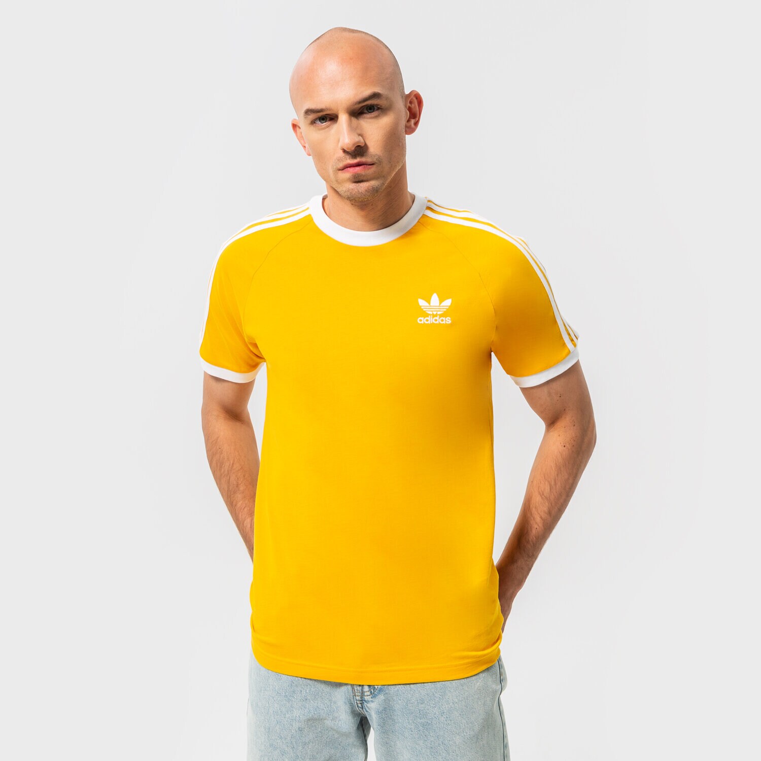 Muške majice ADIDAS T-SHIRT 3-STRIPES HE9550 žuta