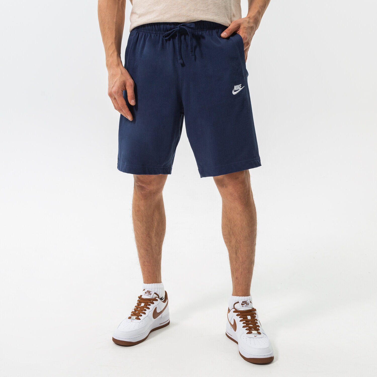 Muške kratke hlače NIKE KRATKE HLAČE SPORTSWEAR CLUB FLEECE SHORTS BV2772-410 plava