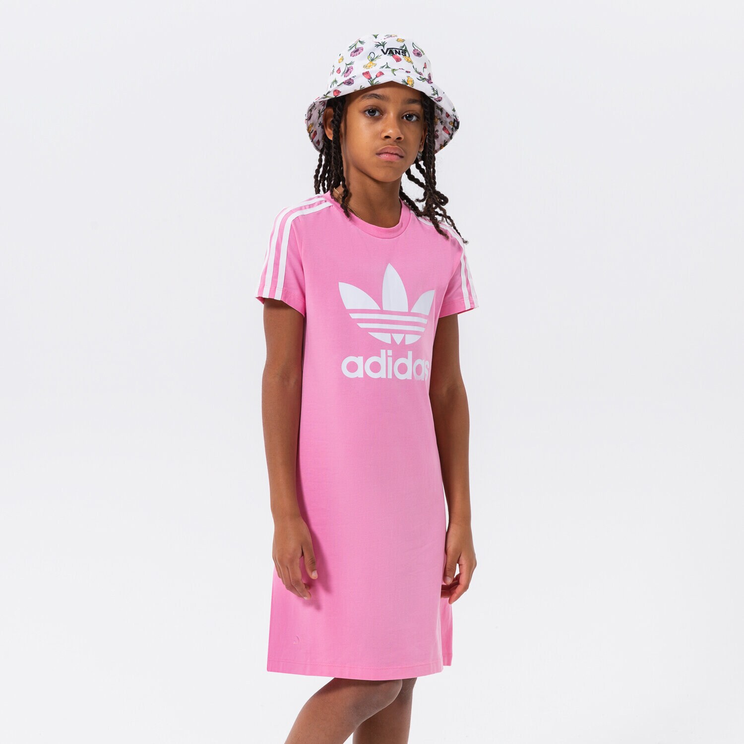 Dječje kratke hlače i haljine ADIDAS HALJINA ADICOLOR TRENIRKAS GIRL HK0290 ružičasta