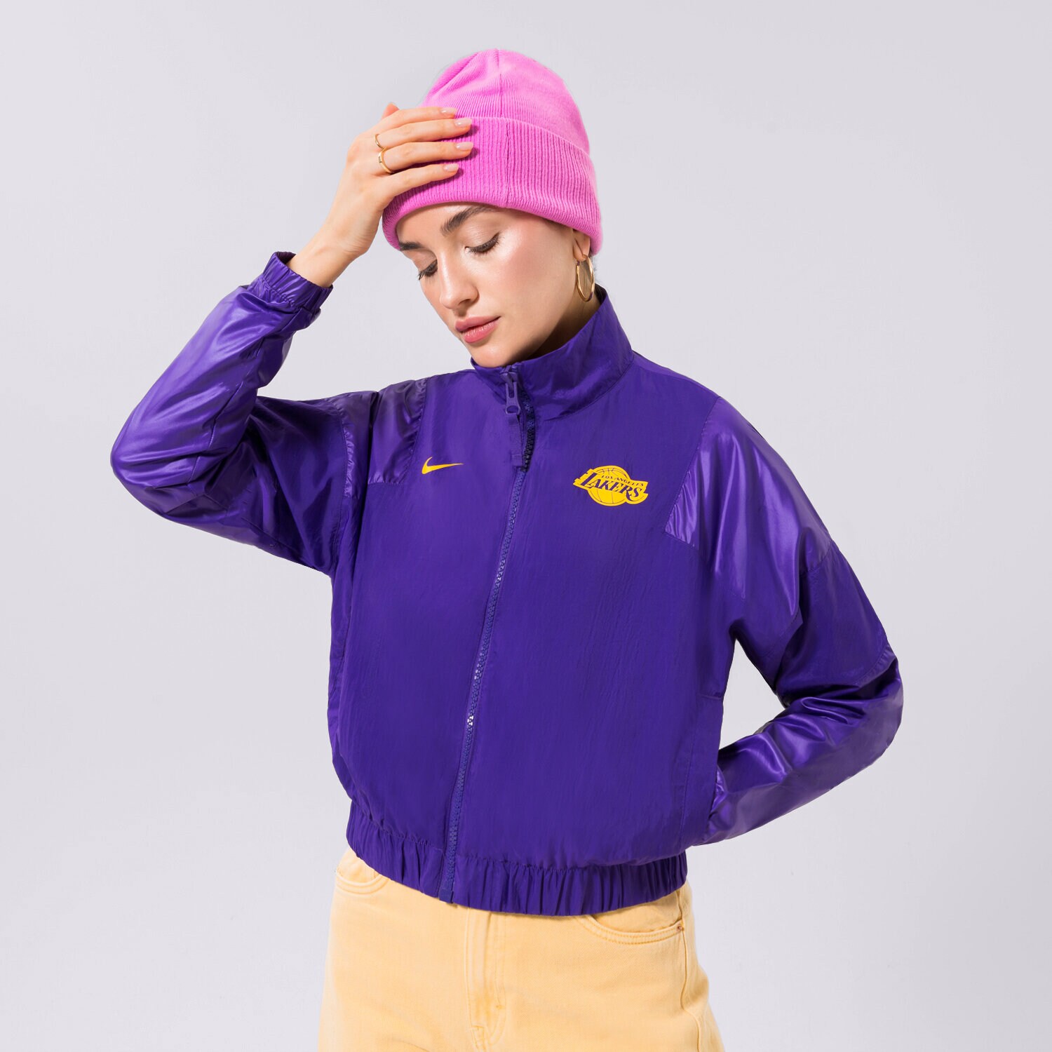 Ženske prijelazne jakne NIKE JAKNA LAL W NK LTWT JKT CTS GX NBA DR9231-504 plava