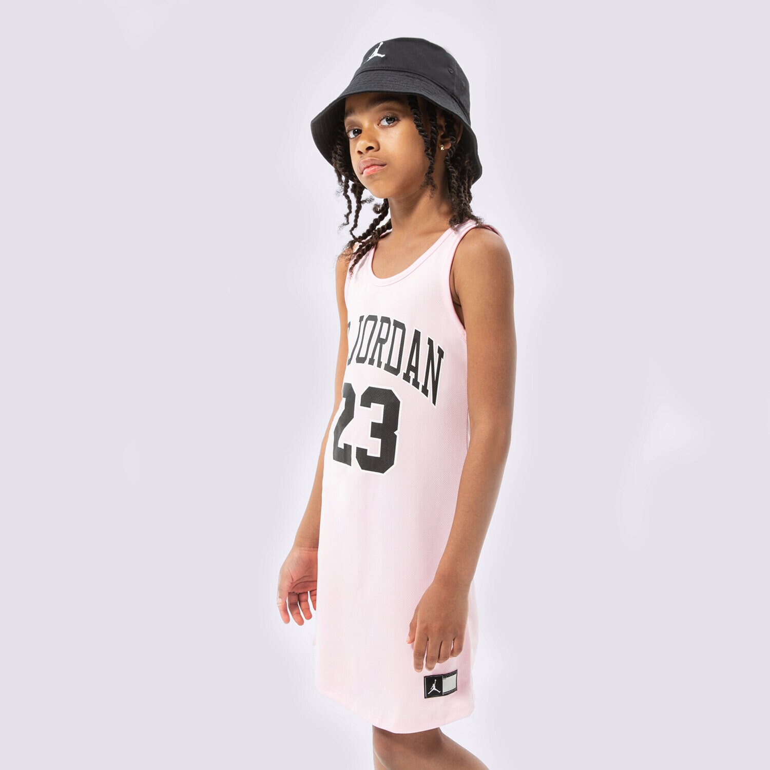 Dječje kratke hlače i haljine JORDAN HALJINA HBR JERSEY TRENIRKAS GIRL 45B320-A9Y ružičasta