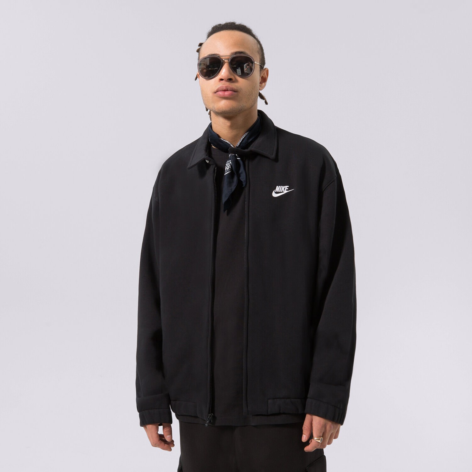 Muške prijelazne jakne NIKE JAKNA M NK CLUB BB HARRINGTON JKT DX0539-010 crna