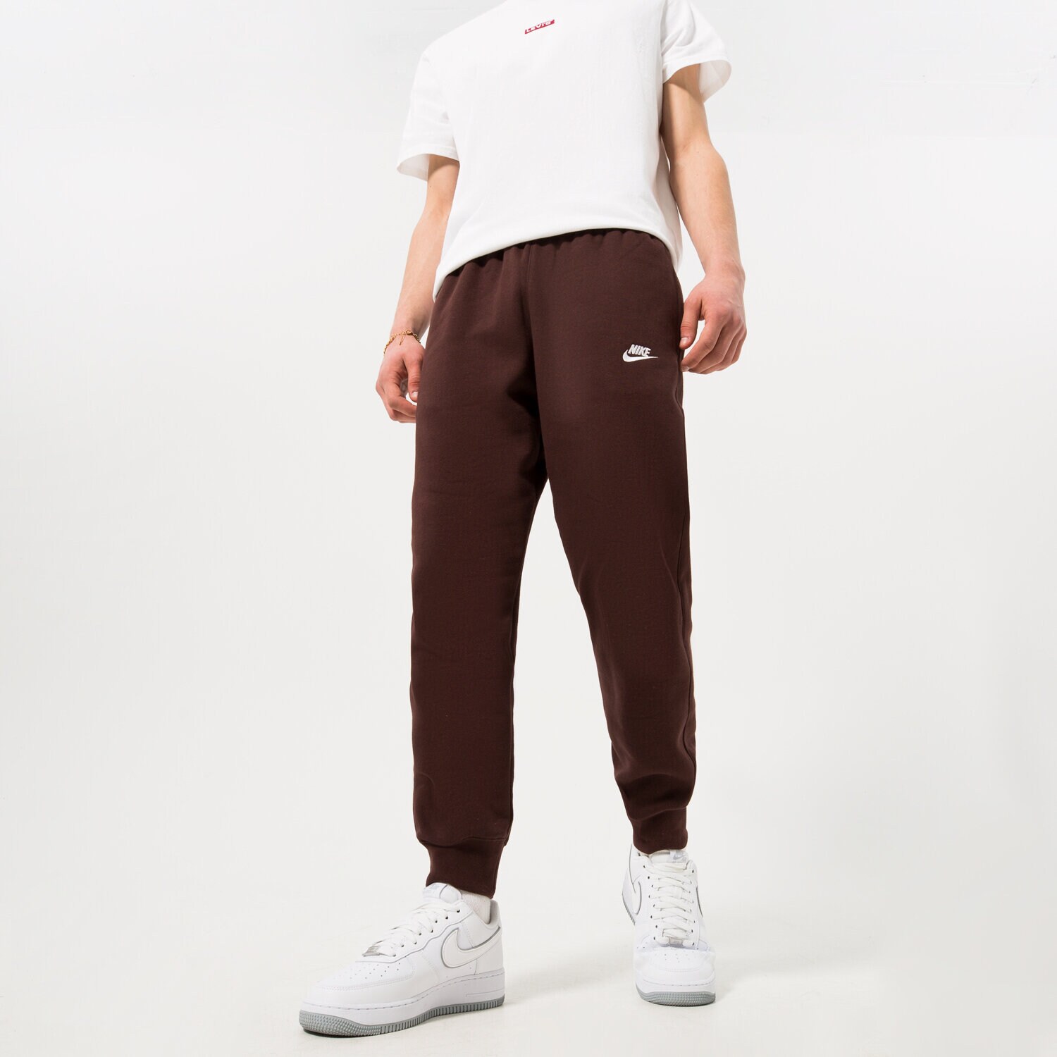Muške hlače NIKE HLAČE SPORTSWEAR CLUB FLEECE BV2671-227 smeđa