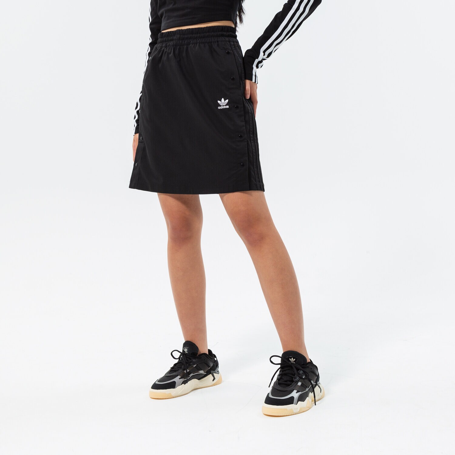 Ženske haljine i suknje ADIDAS KRATKA SUKNJA SKIRT HF2023 crna