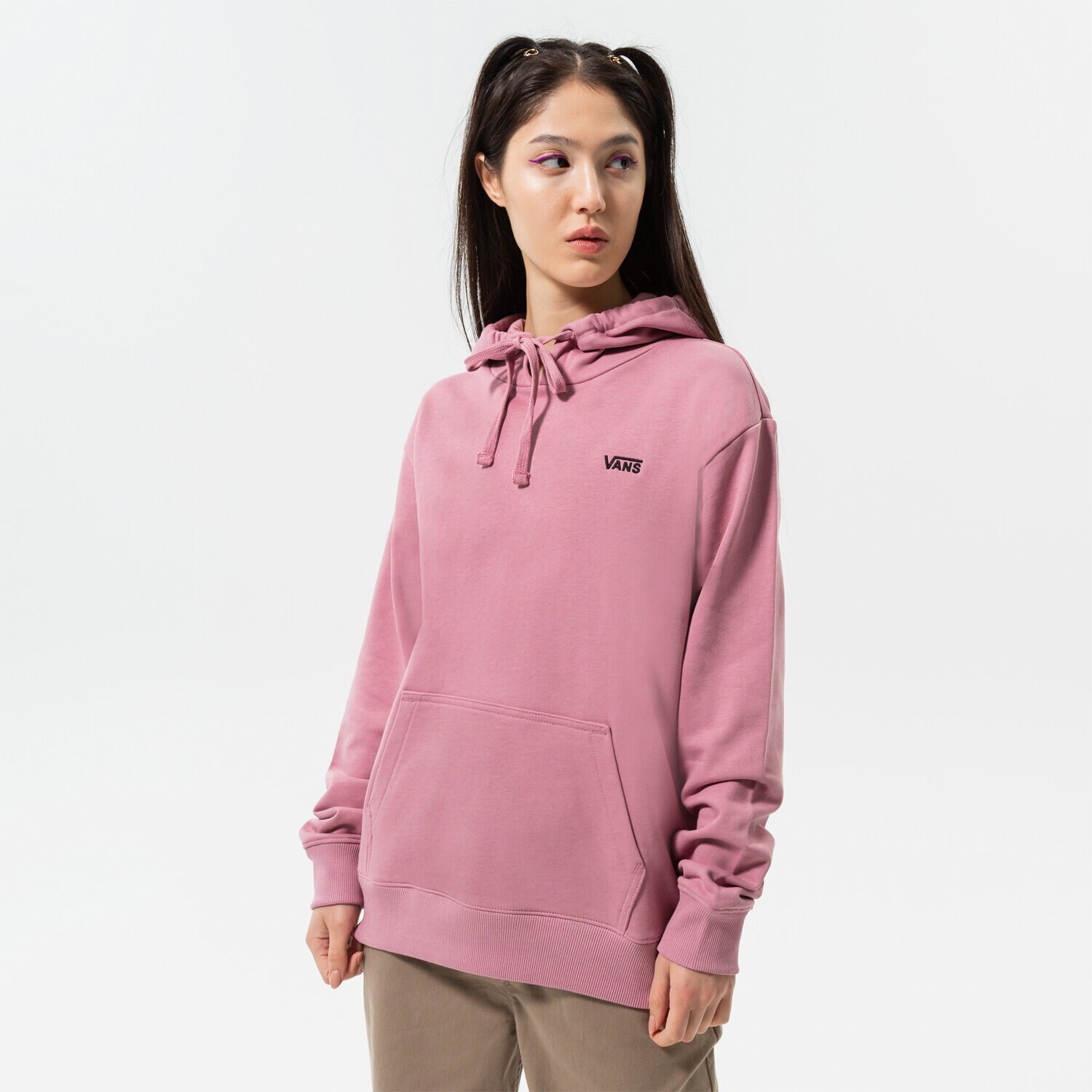 Ženske dukserice VANS VESTA S KAPULJAČOM WM FLYING V BFF FT HOODIE VN0A5AR4BD5 ružičasta