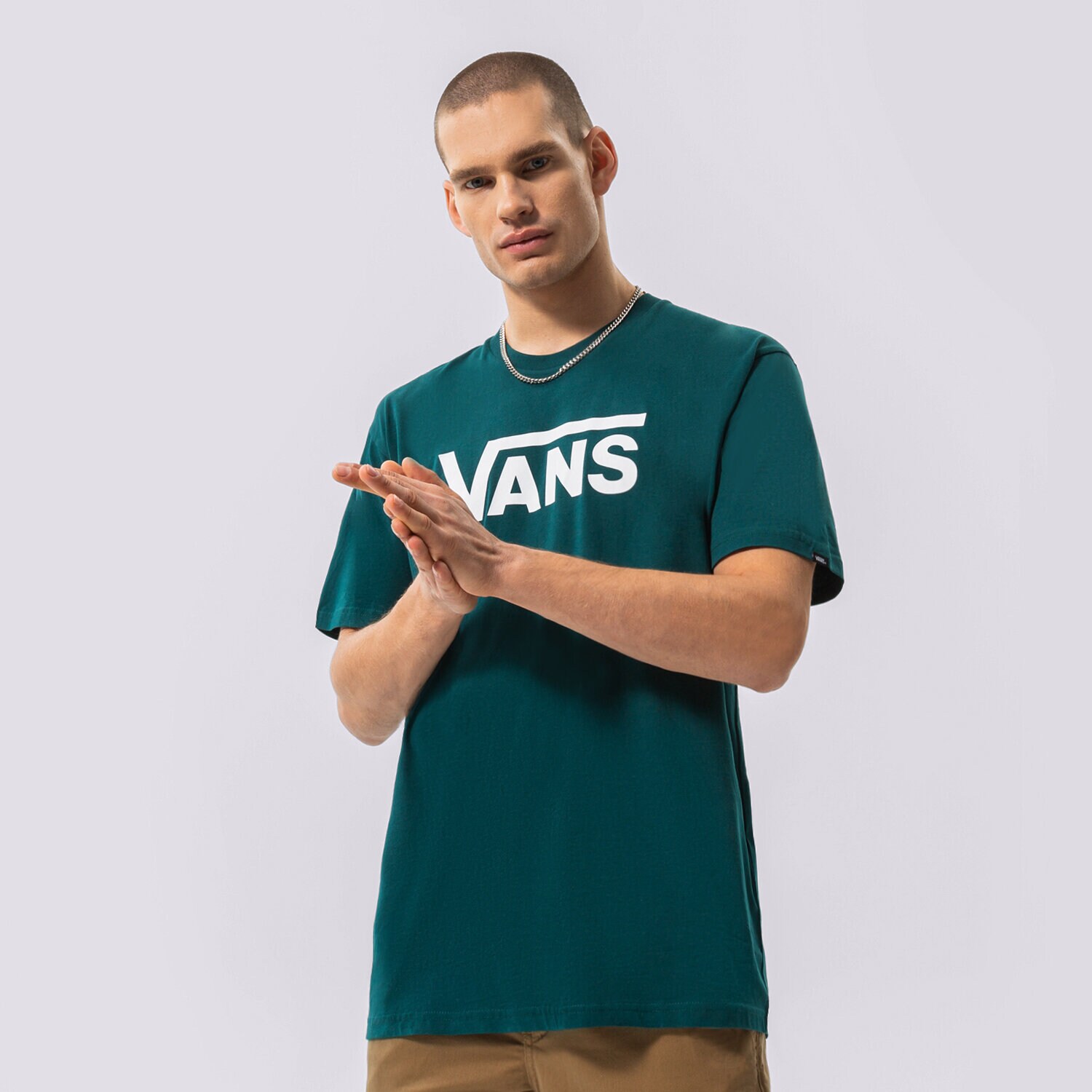 Muške majice VANS T-SHIRT VANS CLASSIC VN000GGGY8M1 zelena