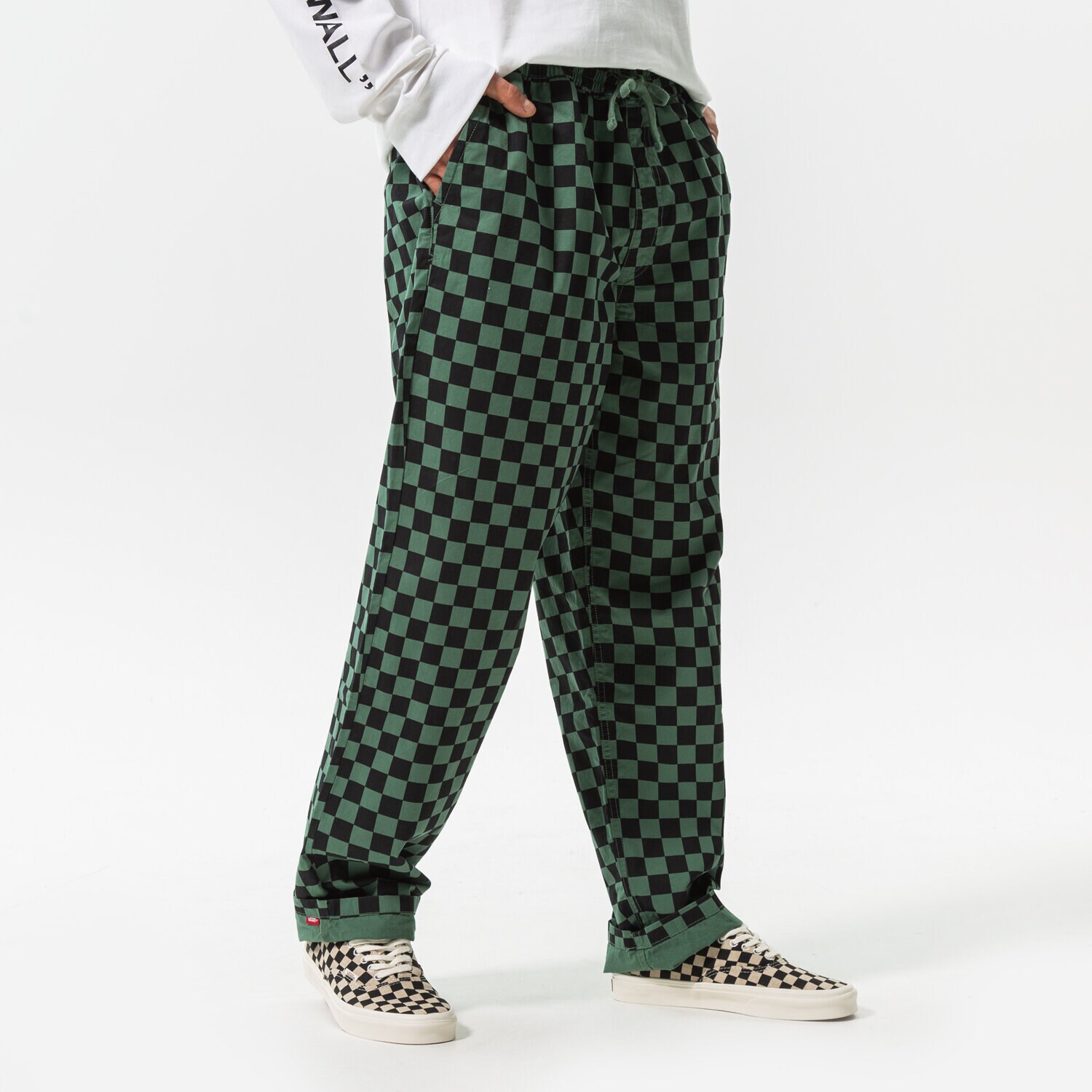 Muške hlače VANS HLAČE RANGE BAGGY TAPERED ELASTIC PANT VN00000DQ7M1 šarena