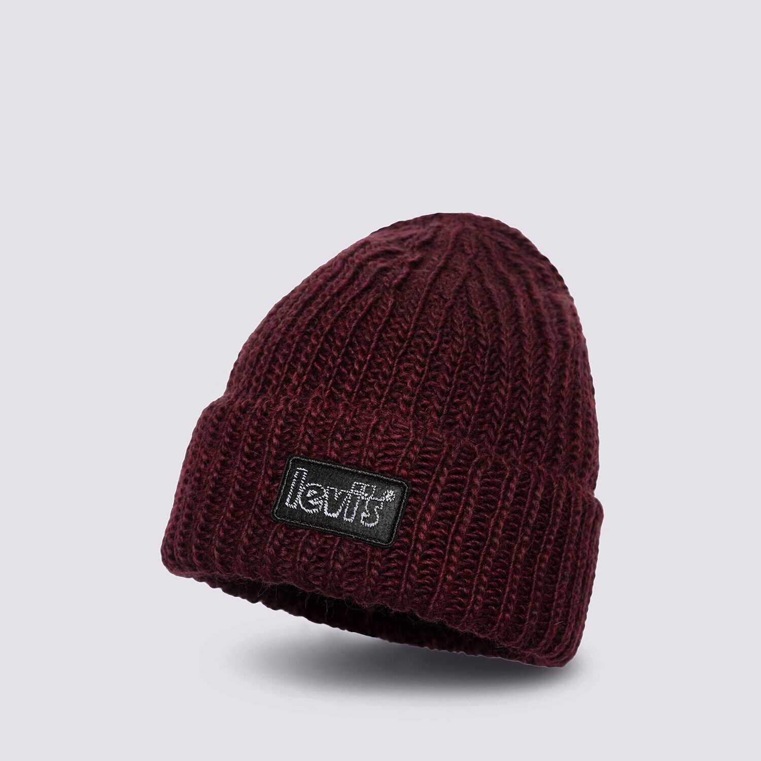 Ženske zimske kape LEVI'S KAPA CHUNKY BEANIE D7257-0003 bordo