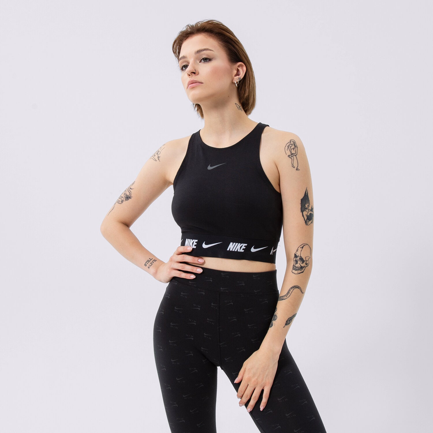 Ženske majice NIKE TOP DQ9315-010 crna