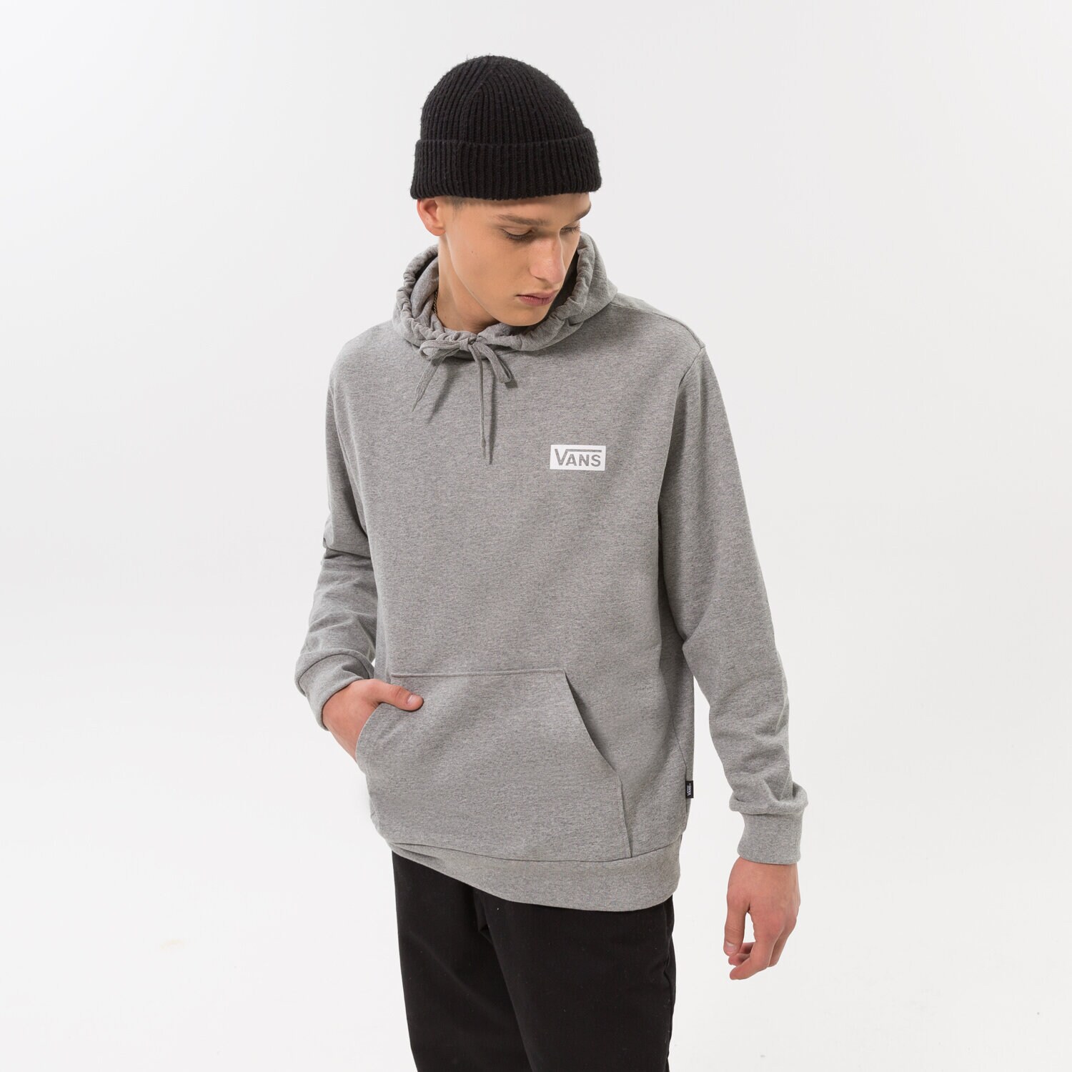 Muške dukserice VANS VESTA FOUNDATION MINI LOGO PO HOODY VN0007FN4OU siva
