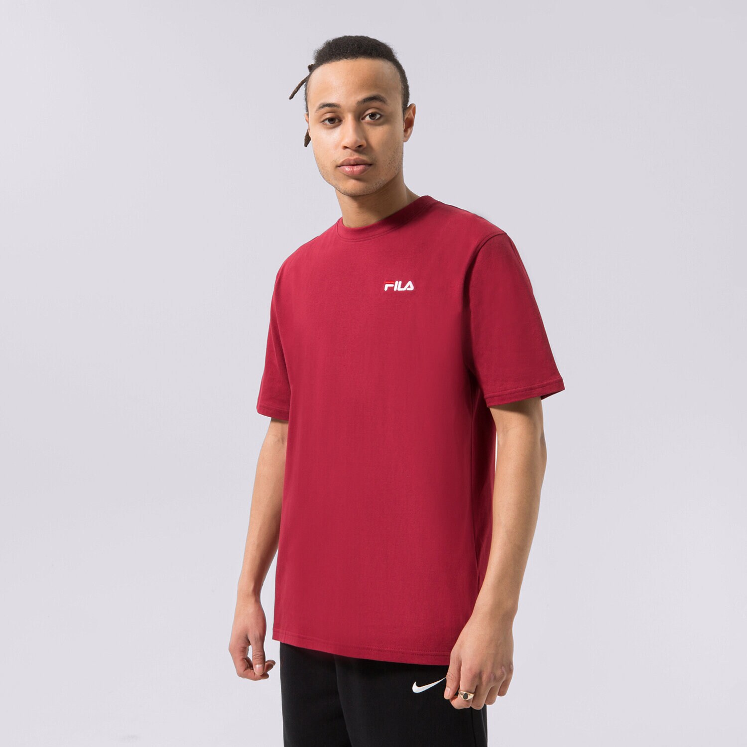 Muške majice FILA T-SHIRT DRINGO SS23SPM229337 bordo