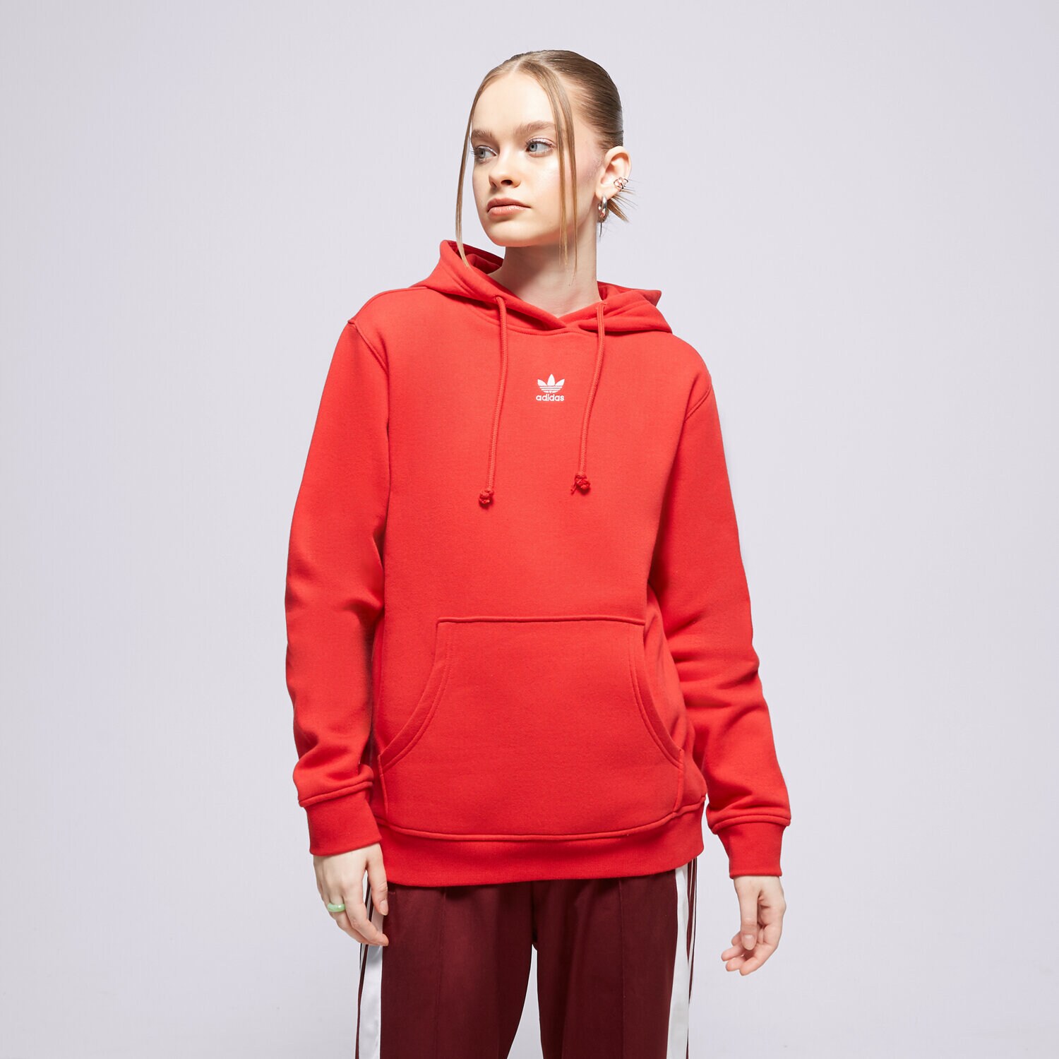 Ženske dukserice ADIDAS VESTA S KAPULJAČOM HOODIE IA6416 crvena
