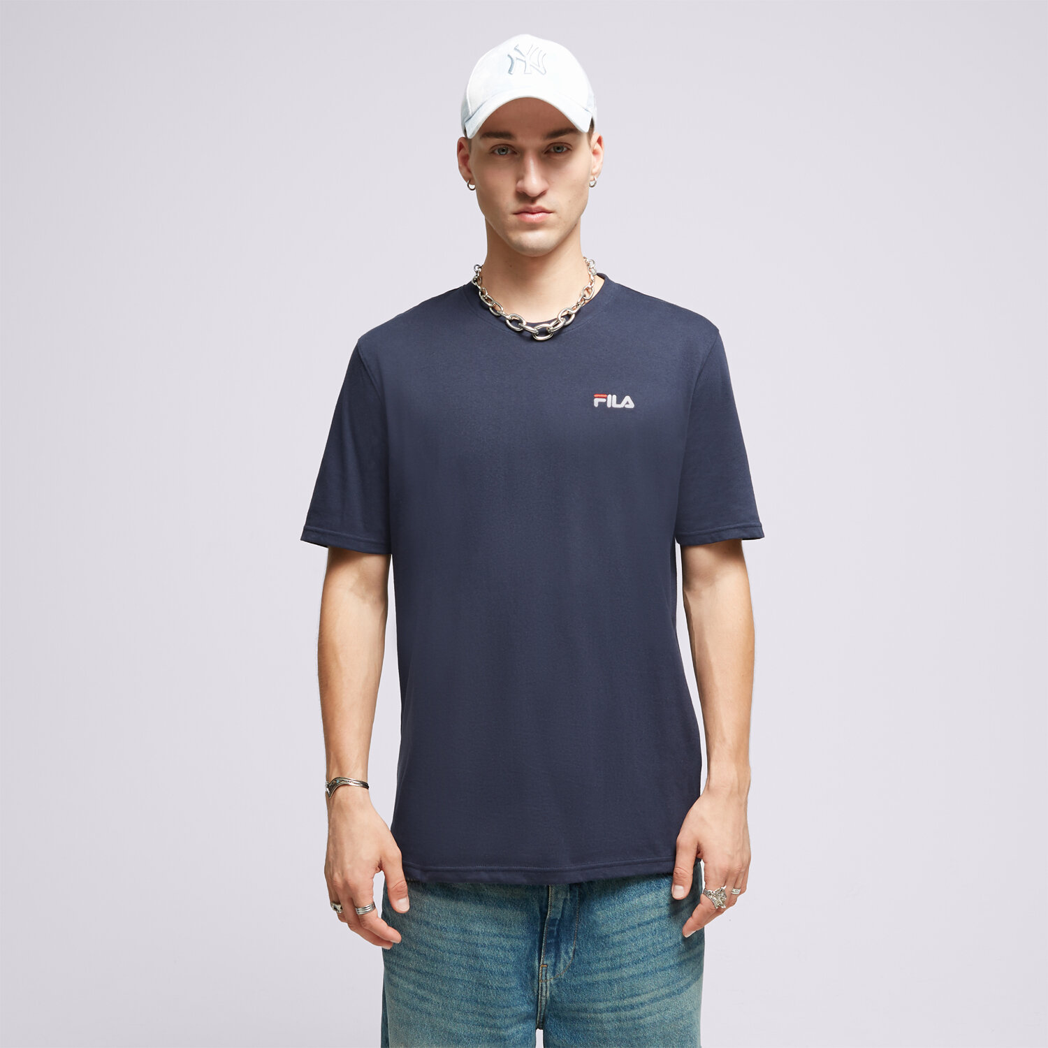 Muške majice FILA T-SHIRT DRINGO SS23SPM229.410 tamno plava