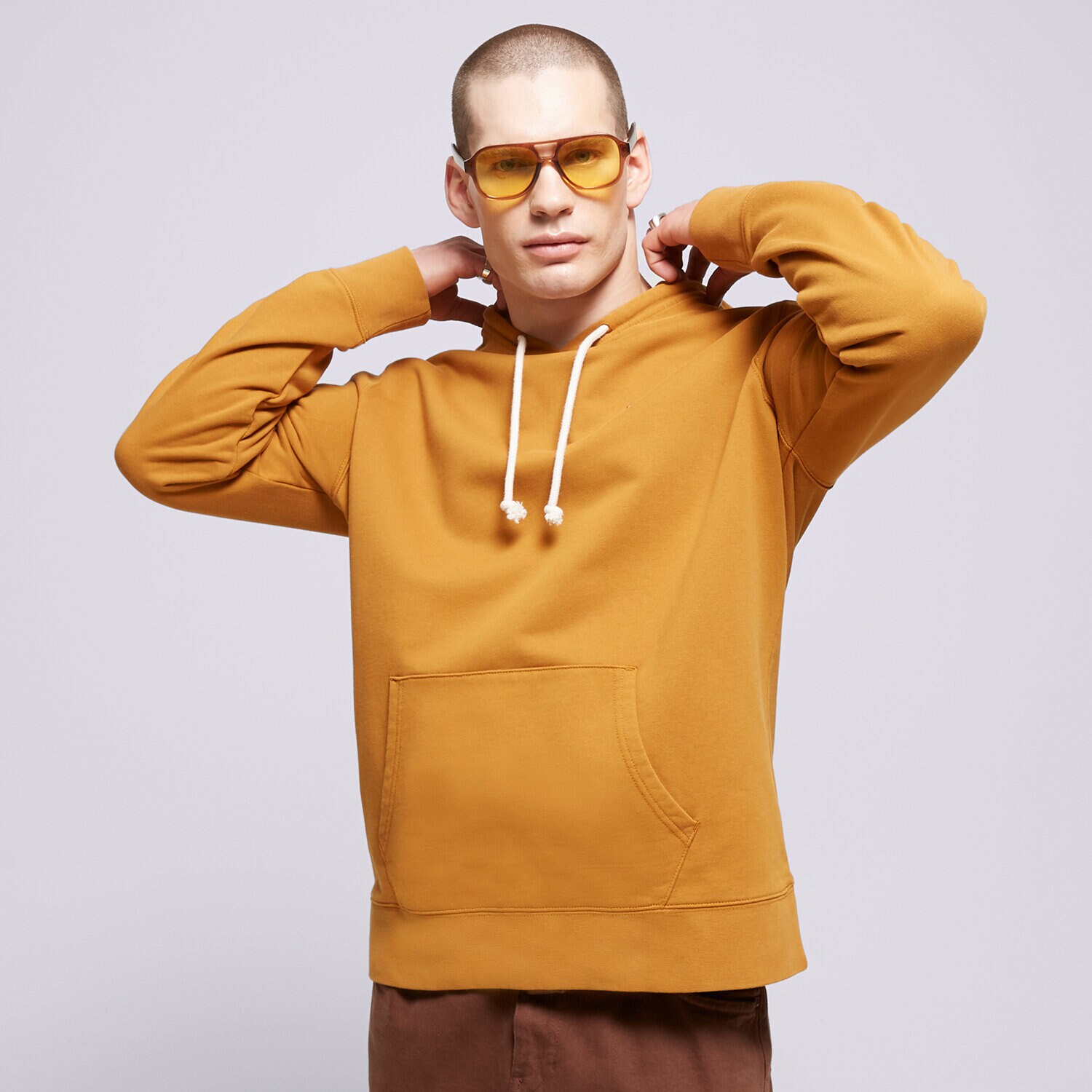 Muške dukserice LEVI'S VESTA S KAPULJAČOM NEW ORIGINAL HOODIE 345810025 smeđa