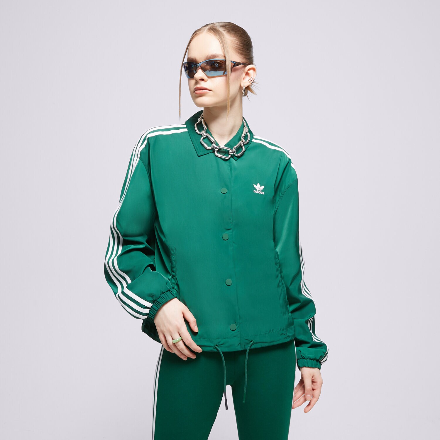 Ženske prijelazne jakne ADIDAS JAKNA COACH JACKET IC5479 zelena