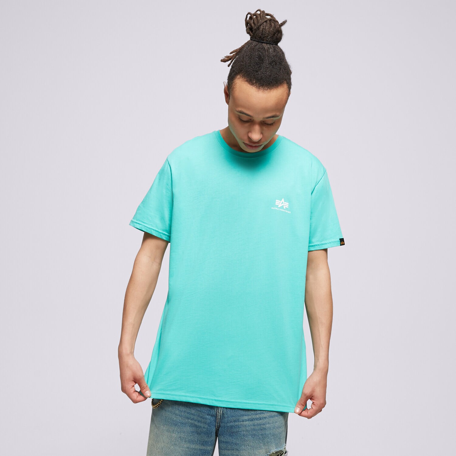Muške majice ALPHA INDUSTRIES T-SHIRT BASIC T SMALL LOGO 188505676 plava