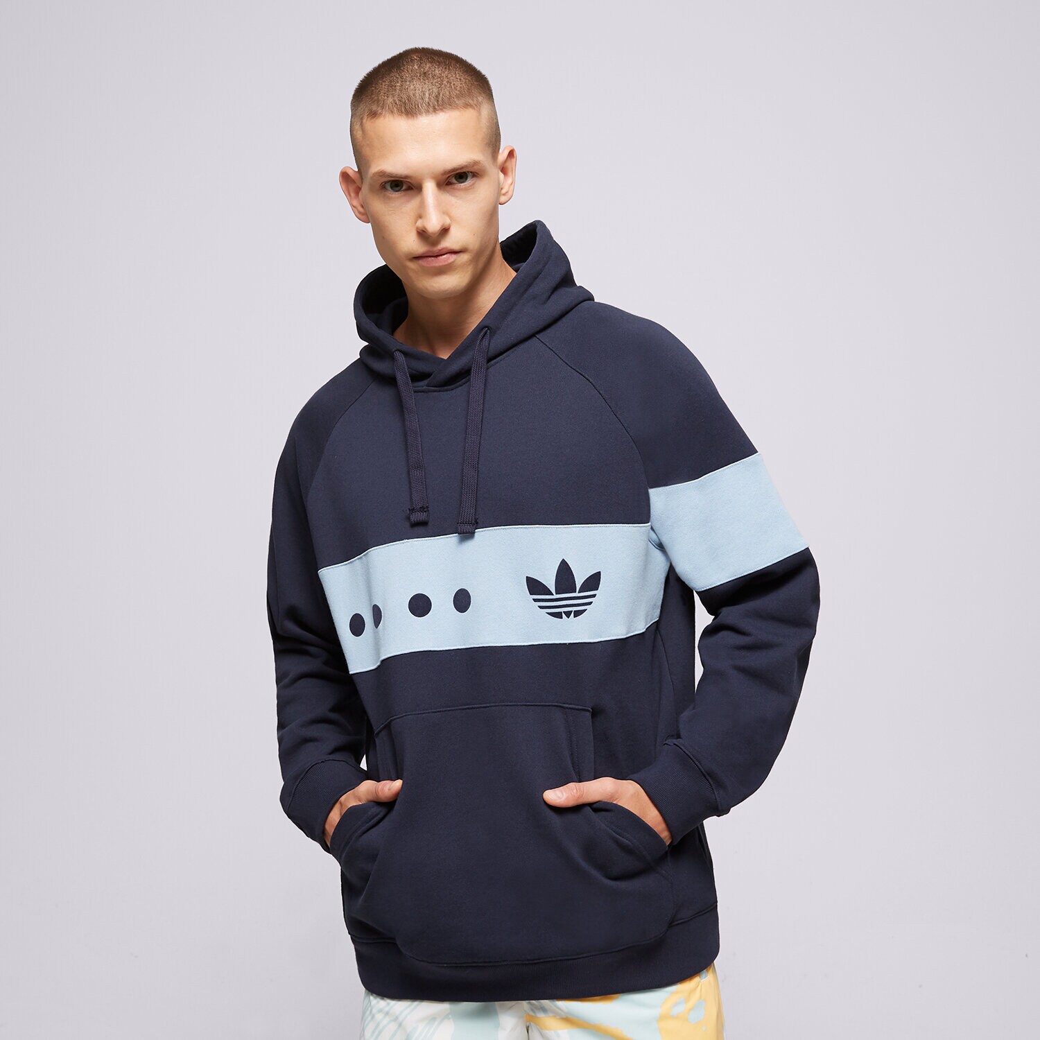 Muške dukserice ADIDAS VESTA S KAPULJAČOM CITY HOODIE IC8391 tamno plava
