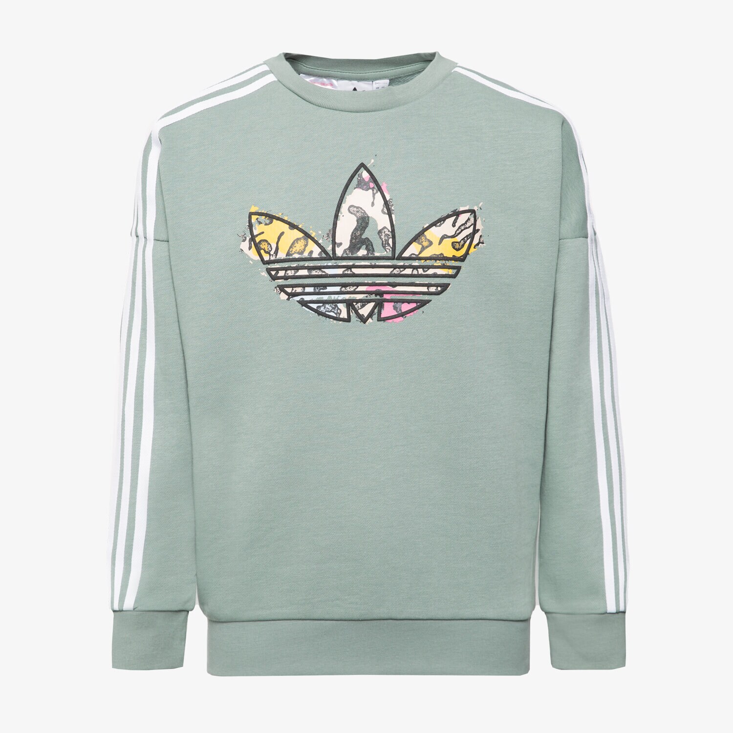 Dječje dukserice ADIDAS VESTA CREW GIRL IB8596 siva