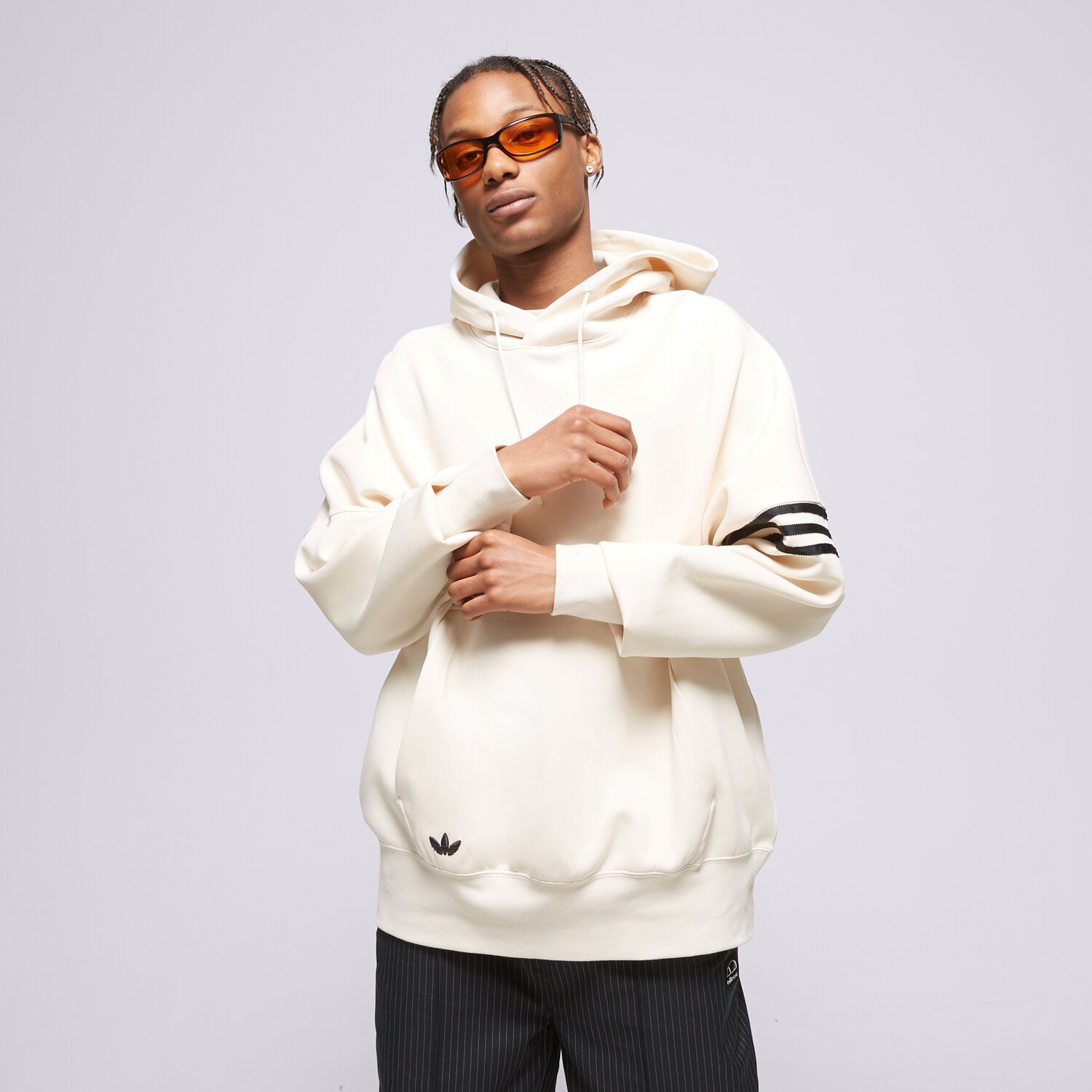 Muške dukserice ADIDAS VESTA S KAPULJAČOM NEW C HOODIE HM1870 bijela