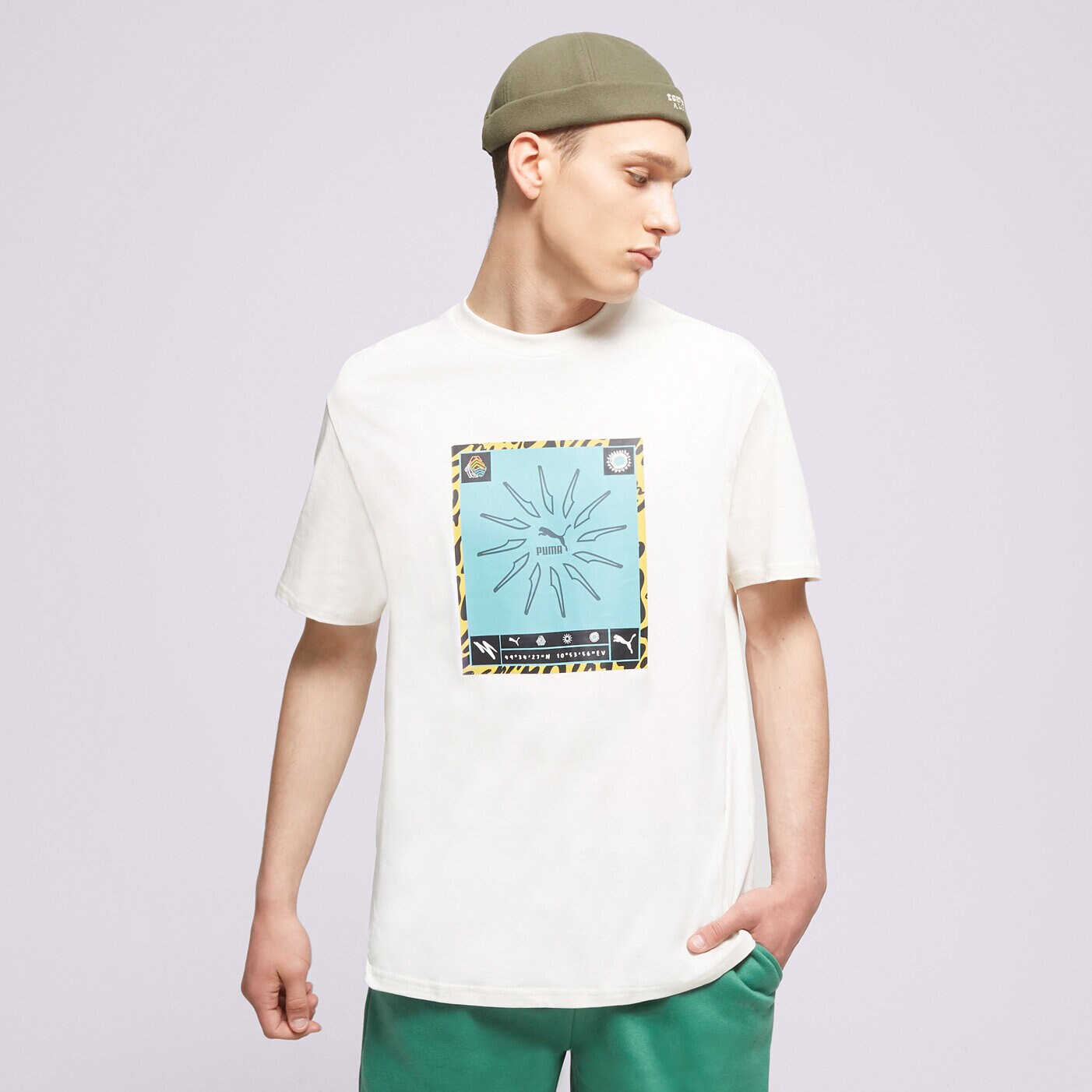 Muške majice PUMA T-SHIRT 533632-PRISTINE bijela