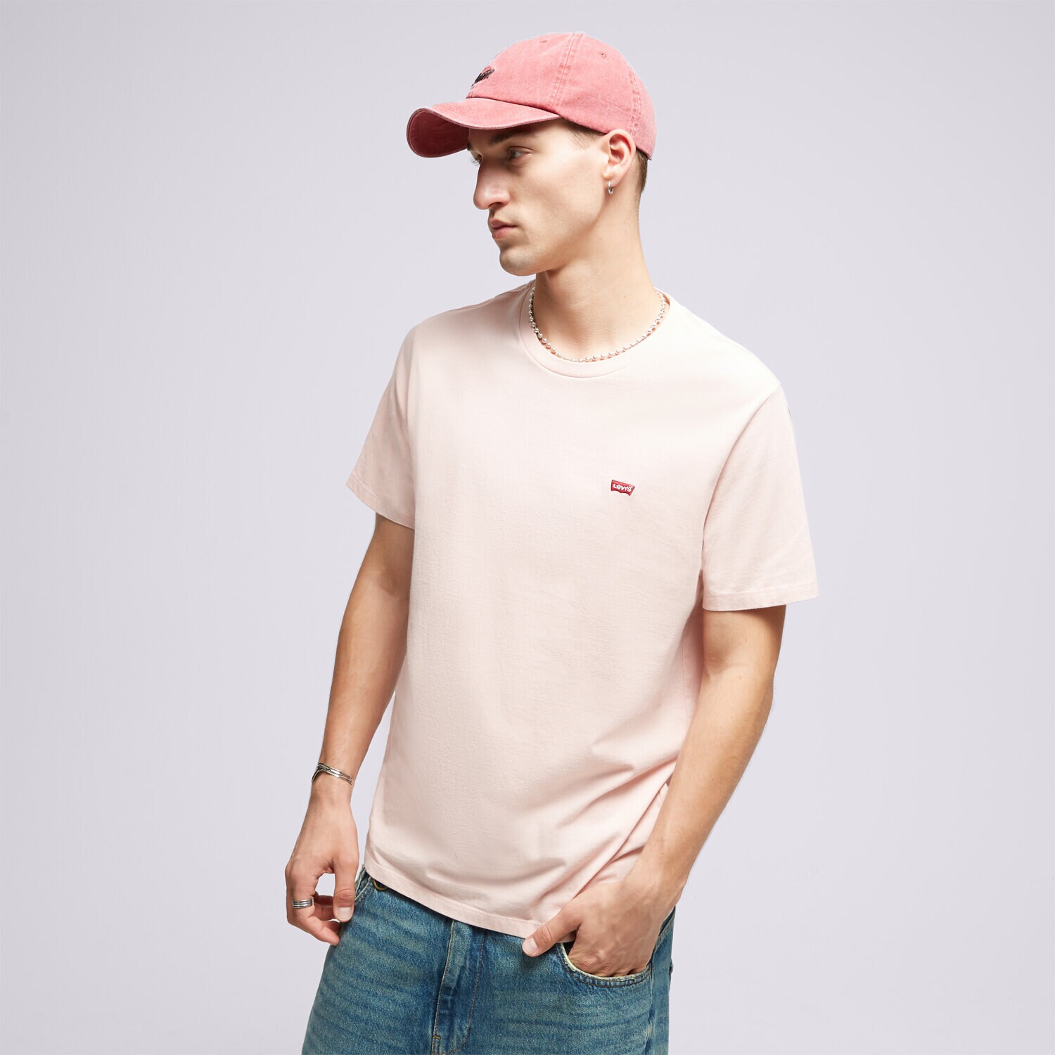 Muške majice LEVI'S T-SHIRT SS ORIGINAL HM 56605-0159 ružičasta