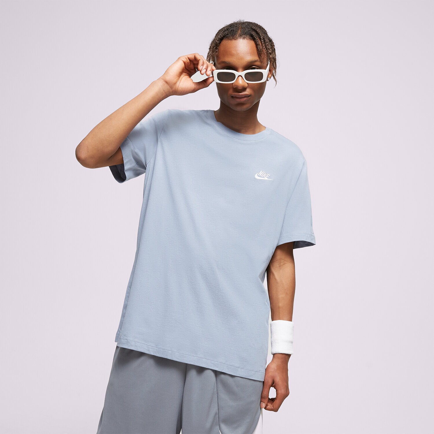 Muške majice NIKE T-SHIRT SPORTSWEAR CLUB AR4997-493 plava