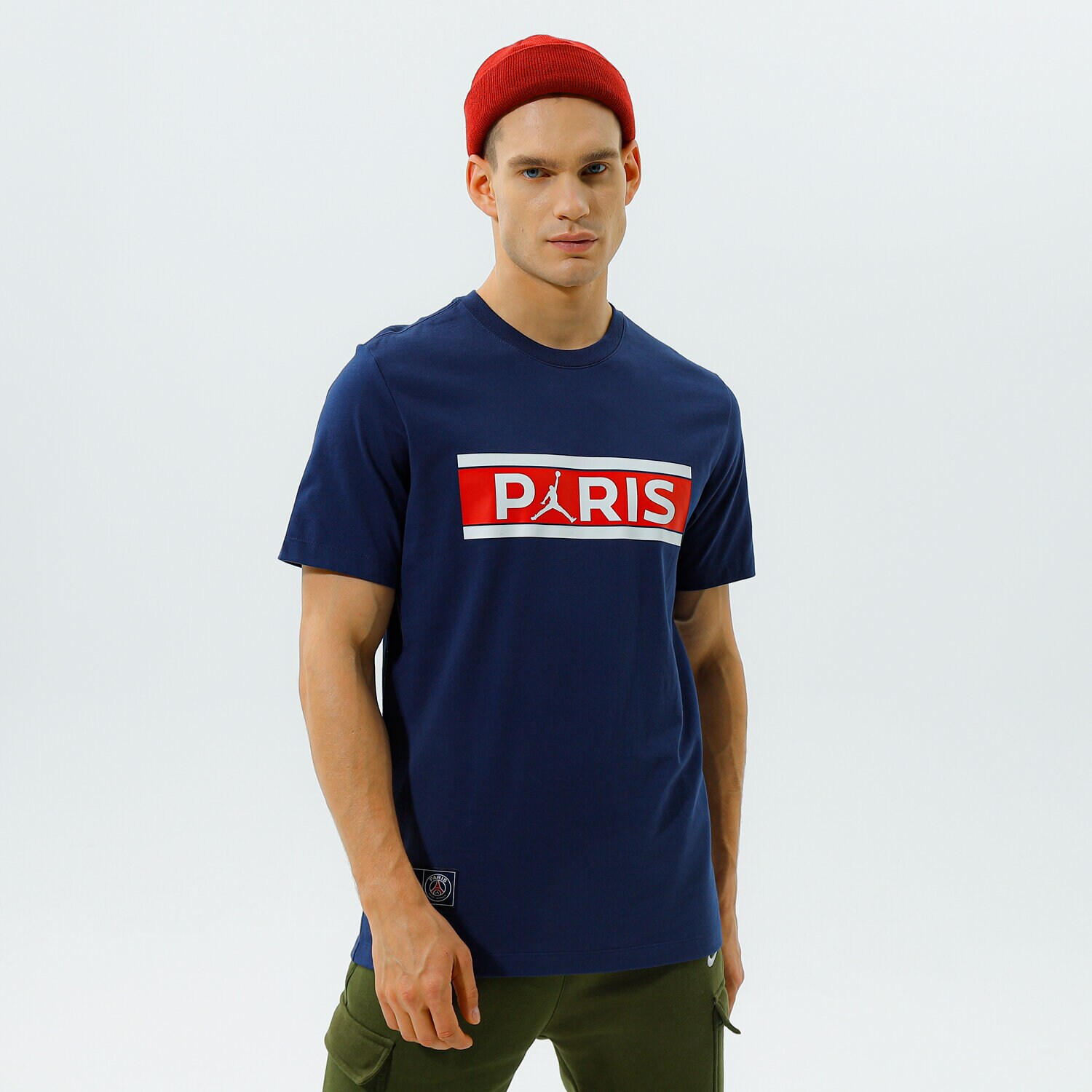 Muške majice JORDAN T-SHIRT PARIS SAINT-GERMAIN WORDMARK DB6510-410 tamno plava