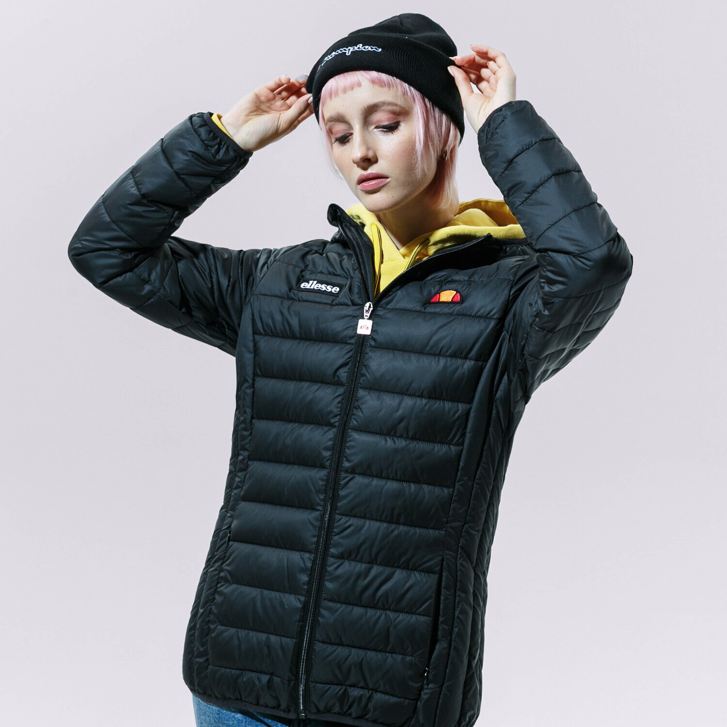 Ženske zimske jakne ELLESSE JAKNA ZIMSKA LOMPARD BLK SGS02683001 crna