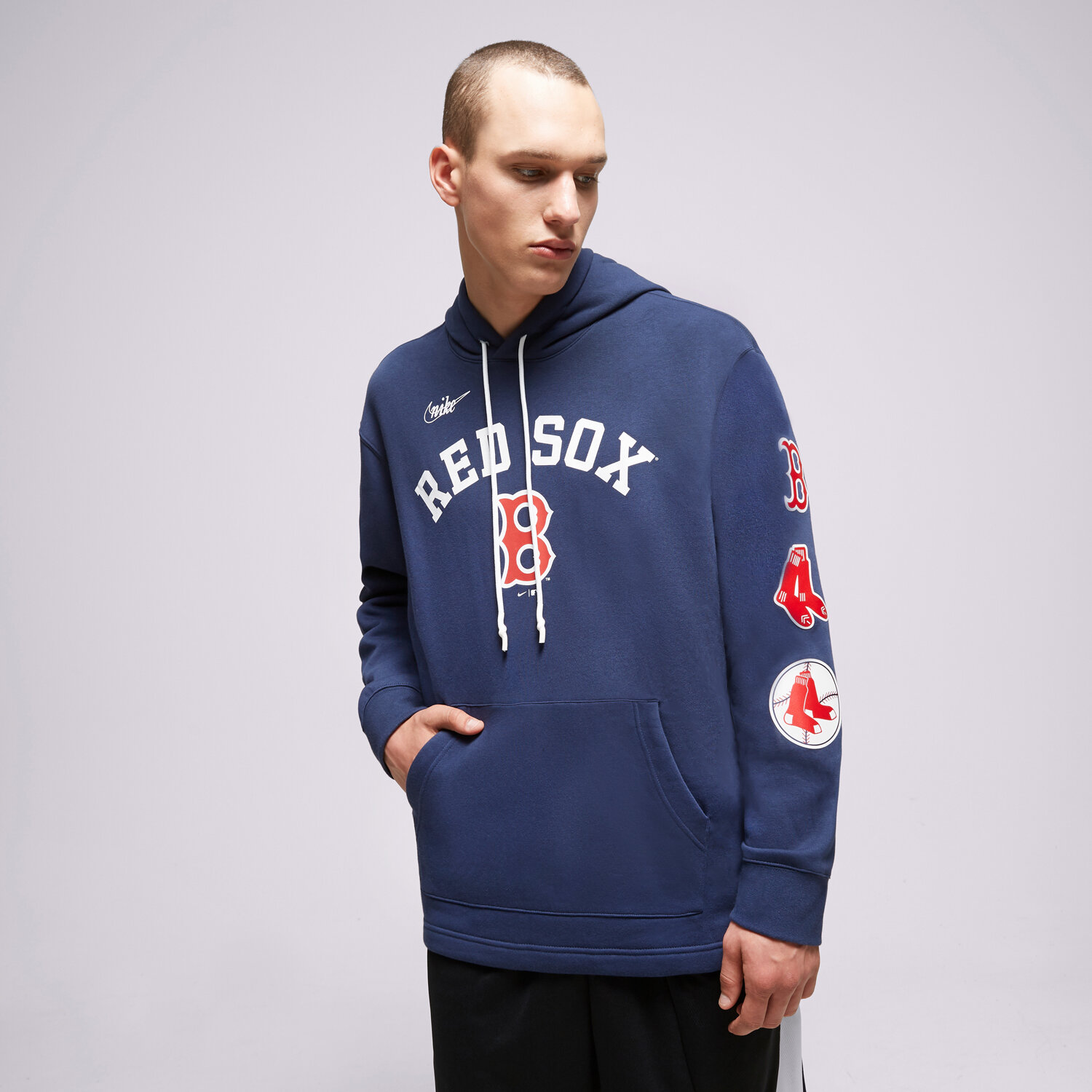 Muške dukserice NIKE VESTA S KAPULJAČOM BOSTON RED SOX MLB