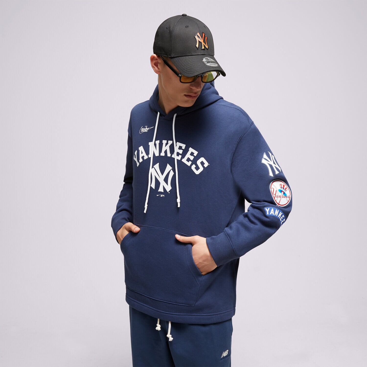 Muške dukserice NIKE VESTA S KAPULJAČOM NEW YORK YANKEES MLB NKMZ-44B-N27-0QE tamno plava