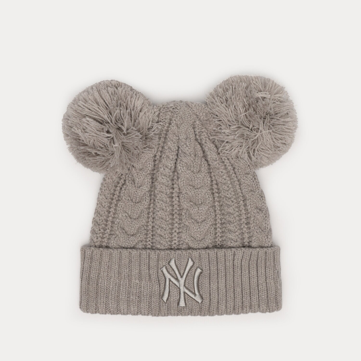 Ženske zimske kape NEW ERA KAPA WMNS DOUBLE POM NYY HGR NEW YORK YANKEES HGR 60284834 siva