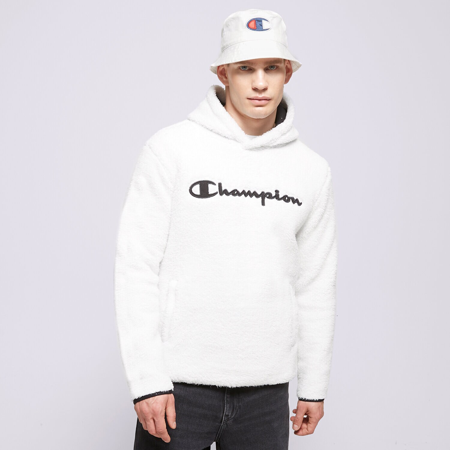 Muške dukserice CHAMPION VESTA S KAPULJAČOM HOODED TOP 214973WW033 bijela