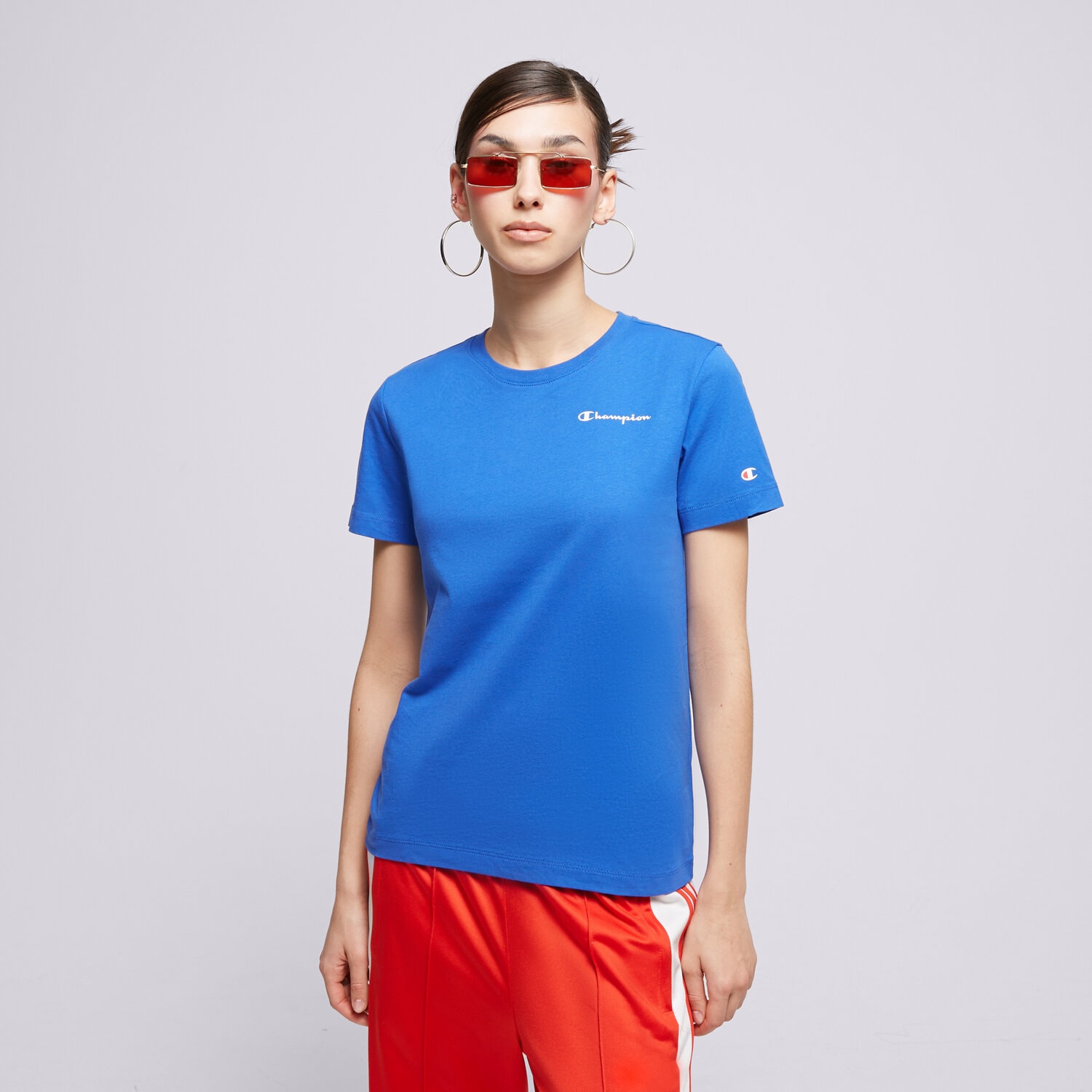 Ženske majice CHAMPION T-SHIRT CREWNECK T-SHIRT 116934BS071 plava